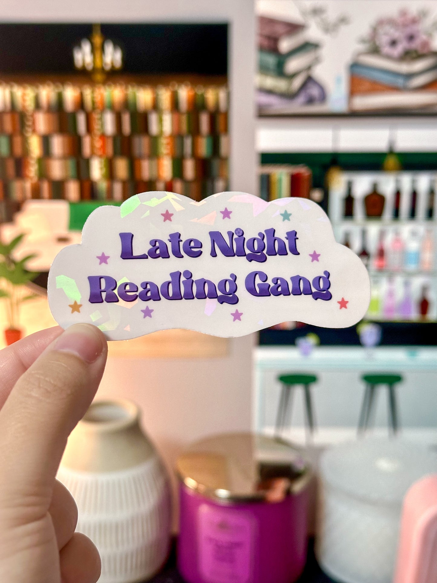 Late Night Reading Gang Vinyl Sticker