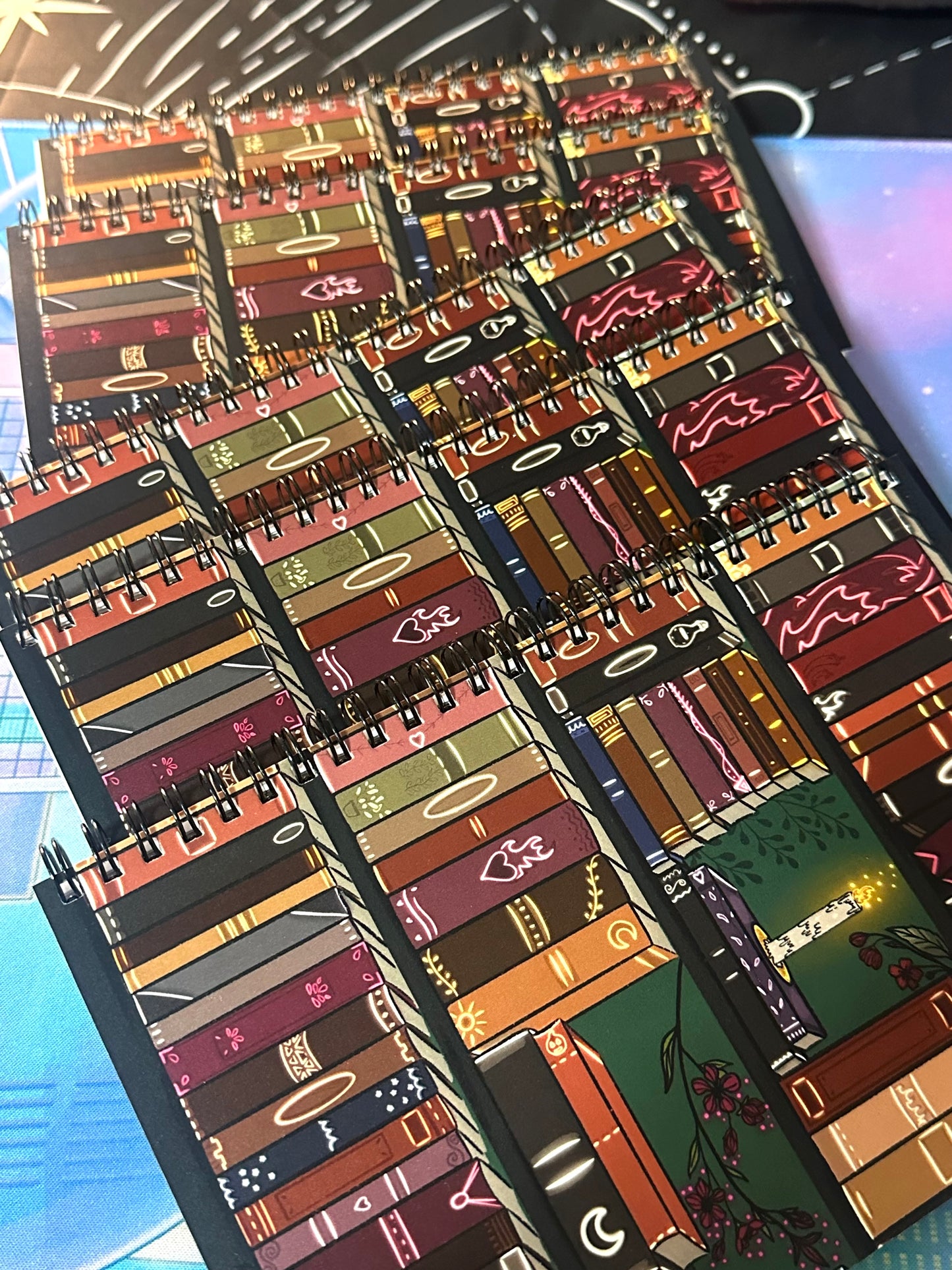 The Illuminated Bookshelf Notebook