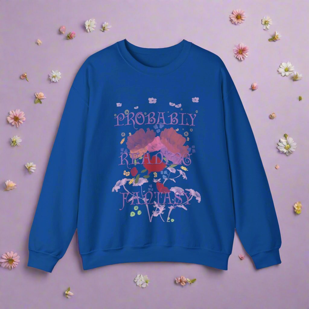 Probably Reading Fantasy Crewneck Sweatshirt - Gildan Heavyblend