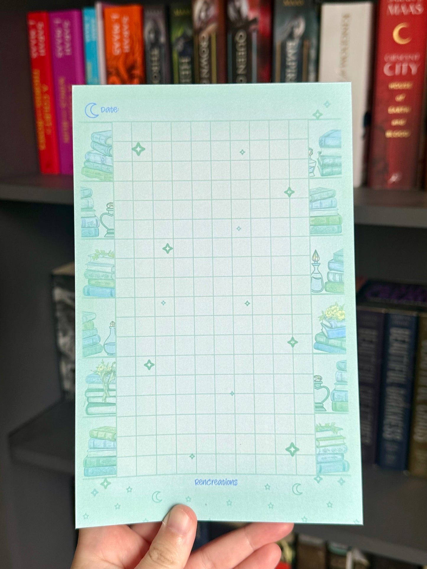 Bookish Notepad - Seafoam | 5.5β x 8.5β