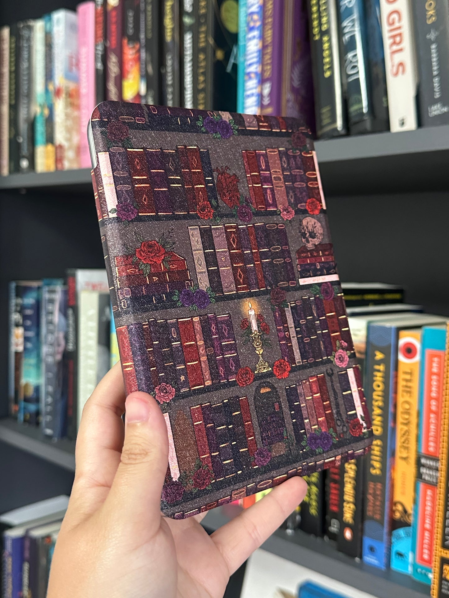 Dark Romance Bookshelf Kindle Case