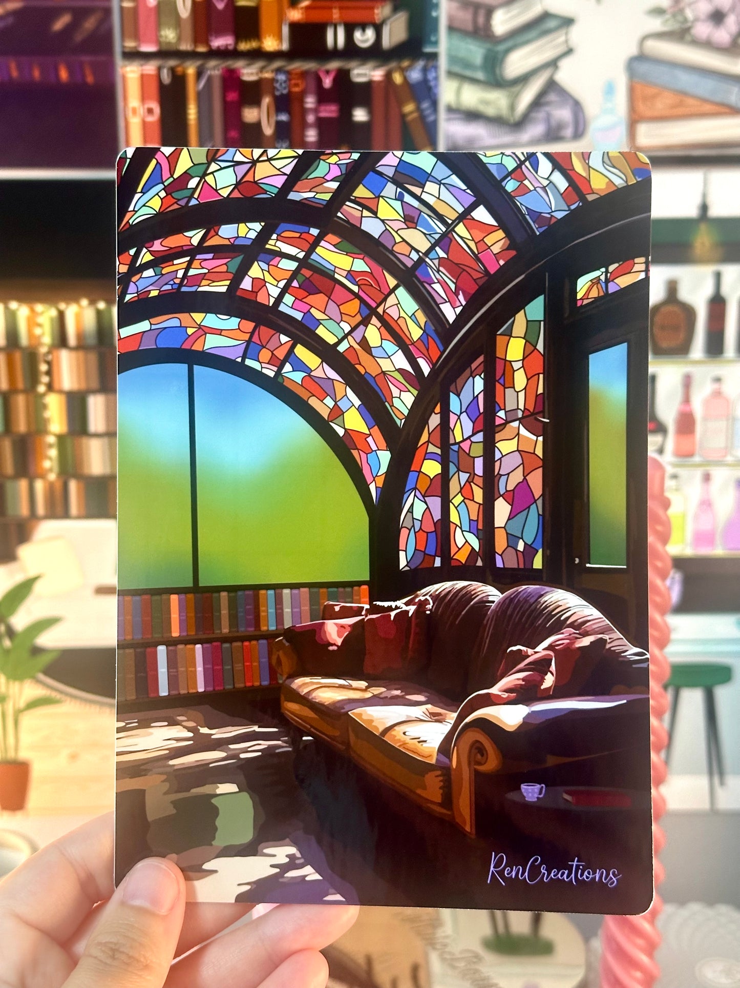 The Readers Solarium Die Cut Kindle Sticker Insert