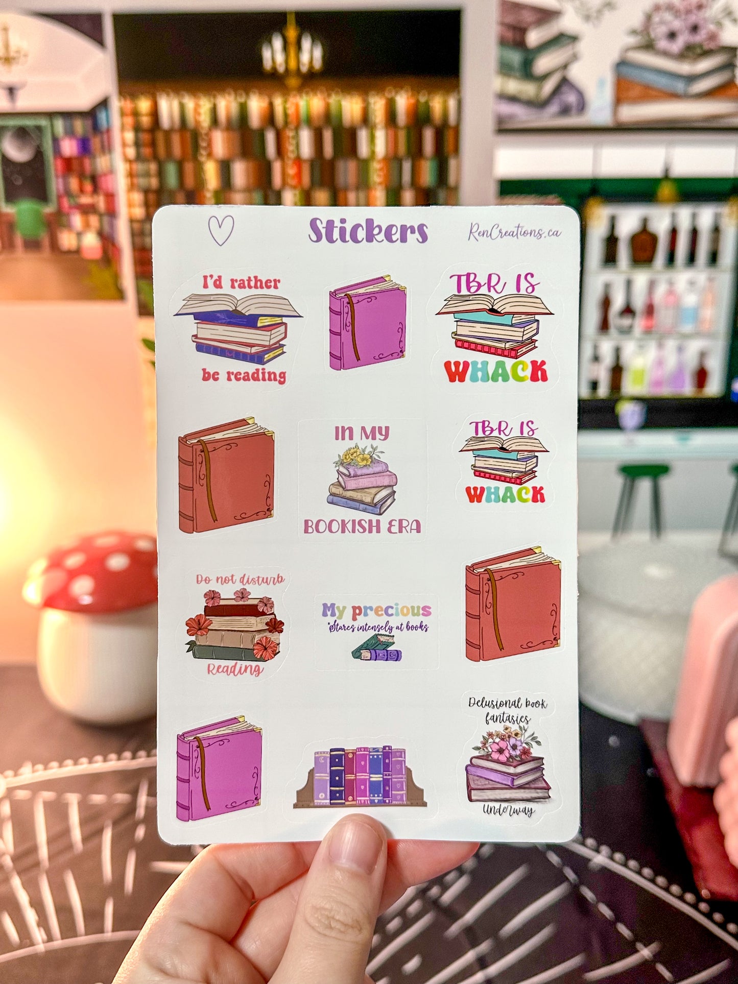 The Ultimate Book Lovers Sticker Sheet