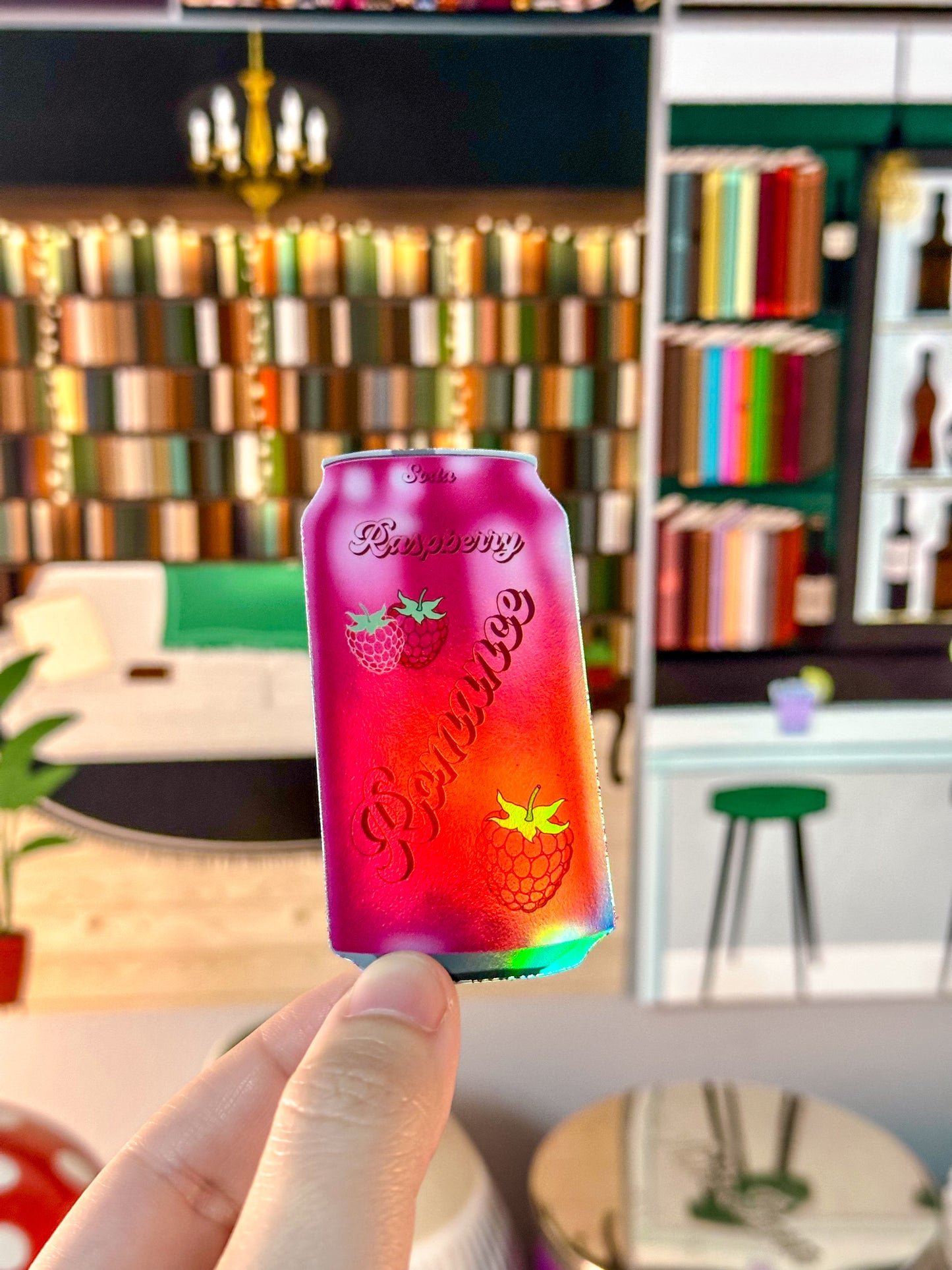 Raspberry Romance Soda Sticker