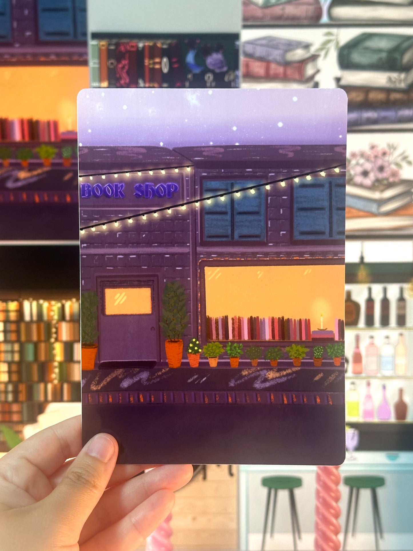 Bookshop Under The Stars E-Reader Sticker Insert