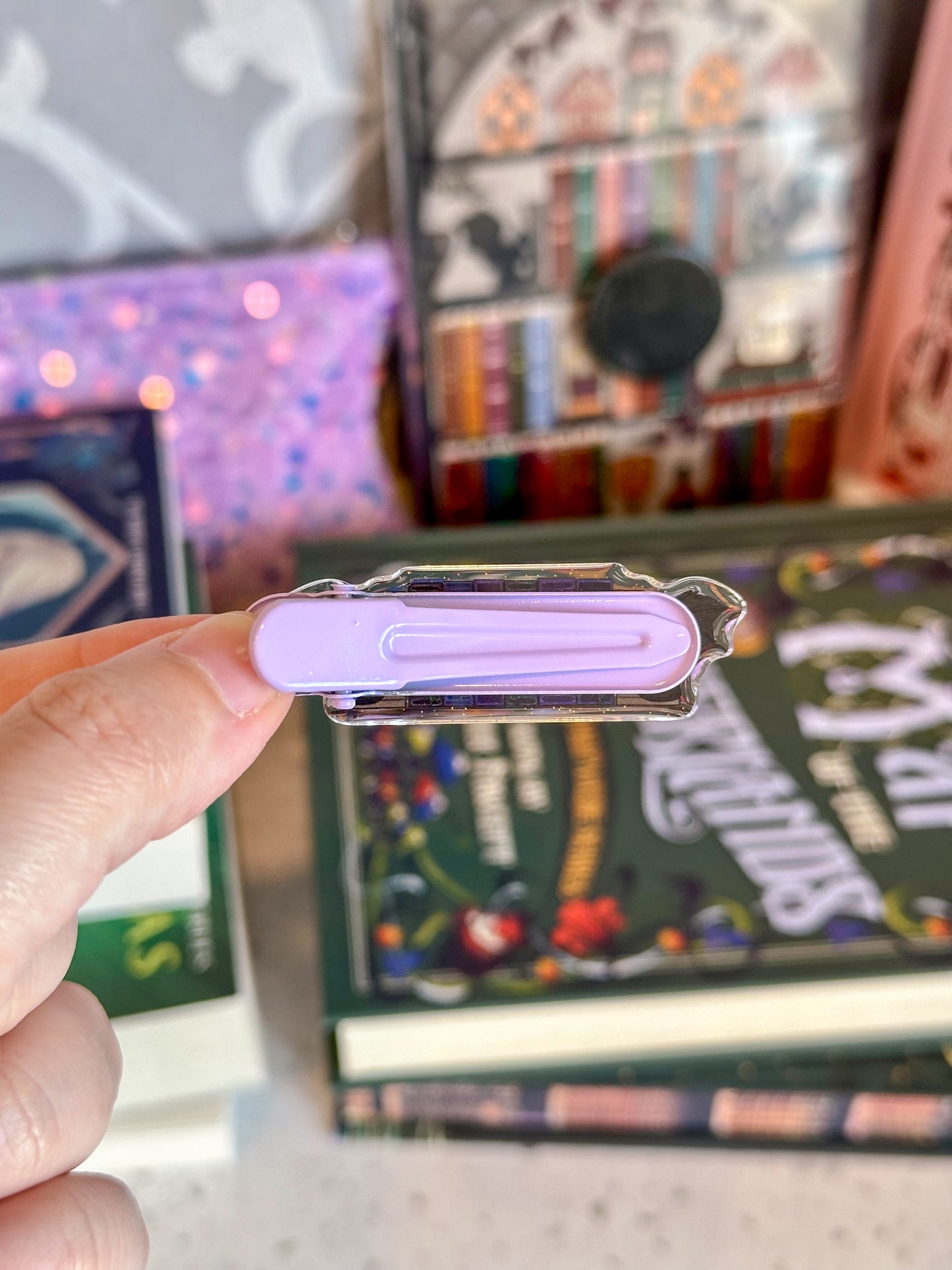 The Fantasy Book Lover Hair Clip - Purple