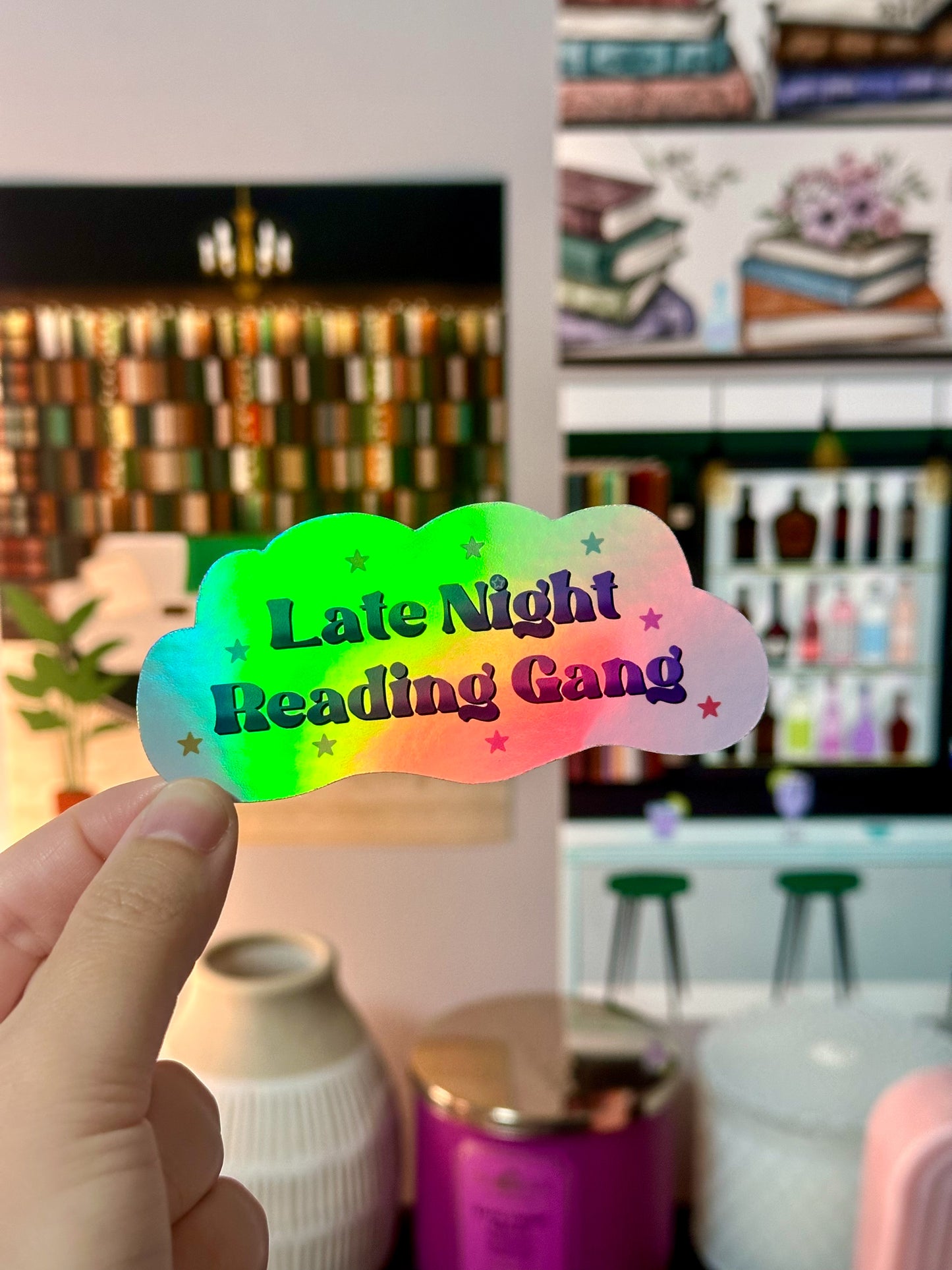 Late Night Reading Gang Vinyl Sticker
