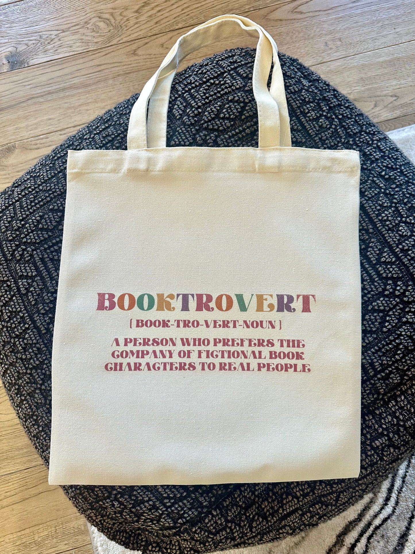 Booktrovert Tote Bag 14” x 16”