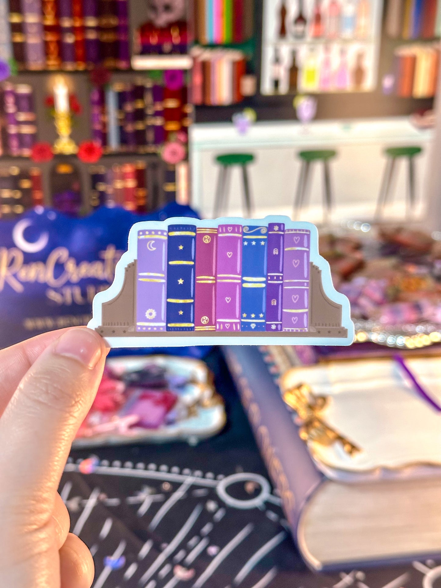 Books & Bookends Sticker