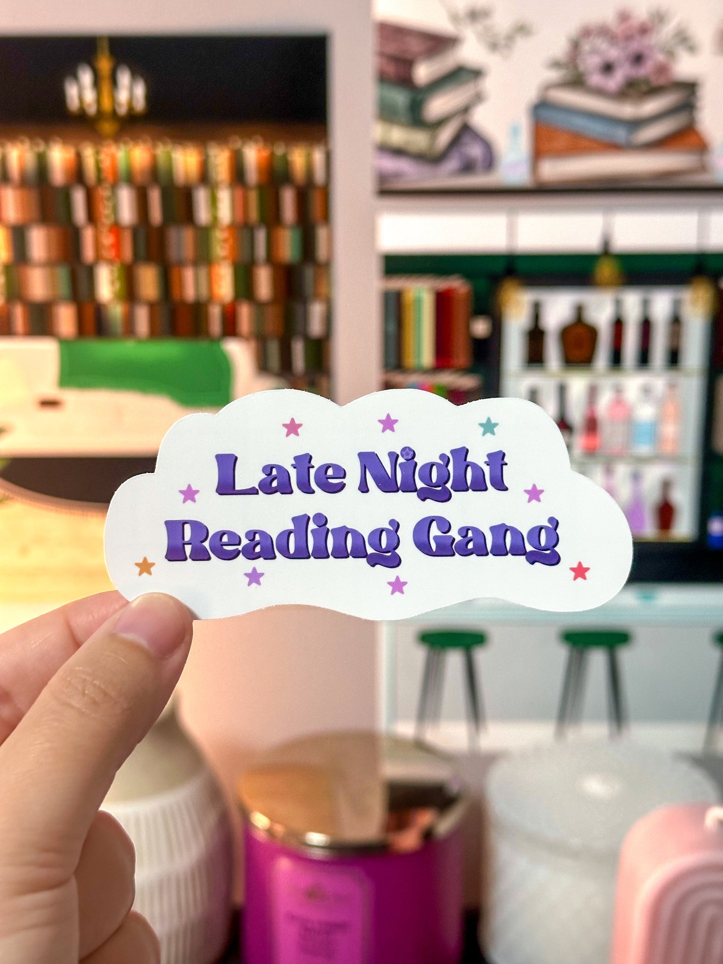 Late Night Reading Gang Vinyl Sticker