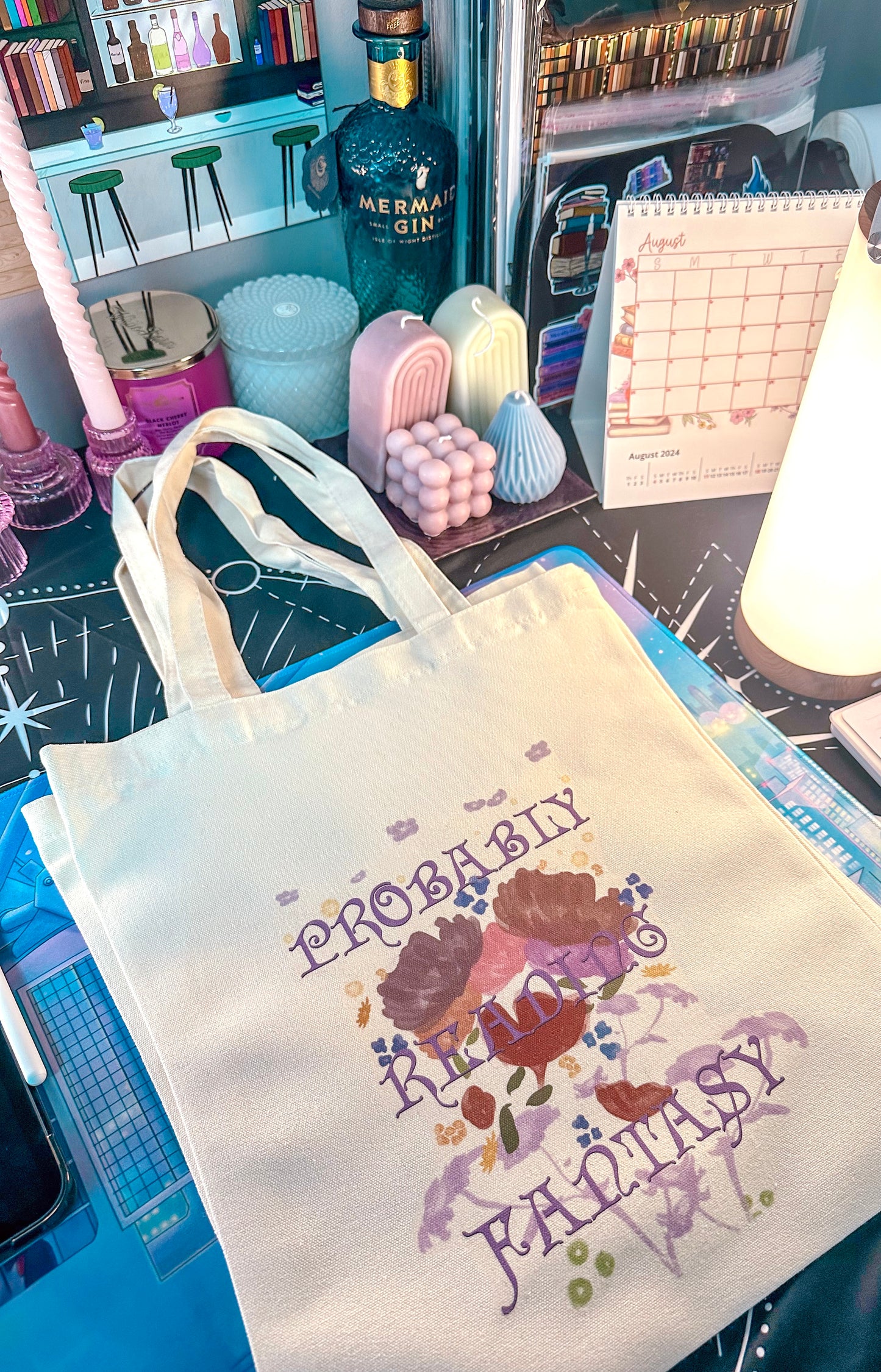 Probably Reading Fantasy Tote Bag