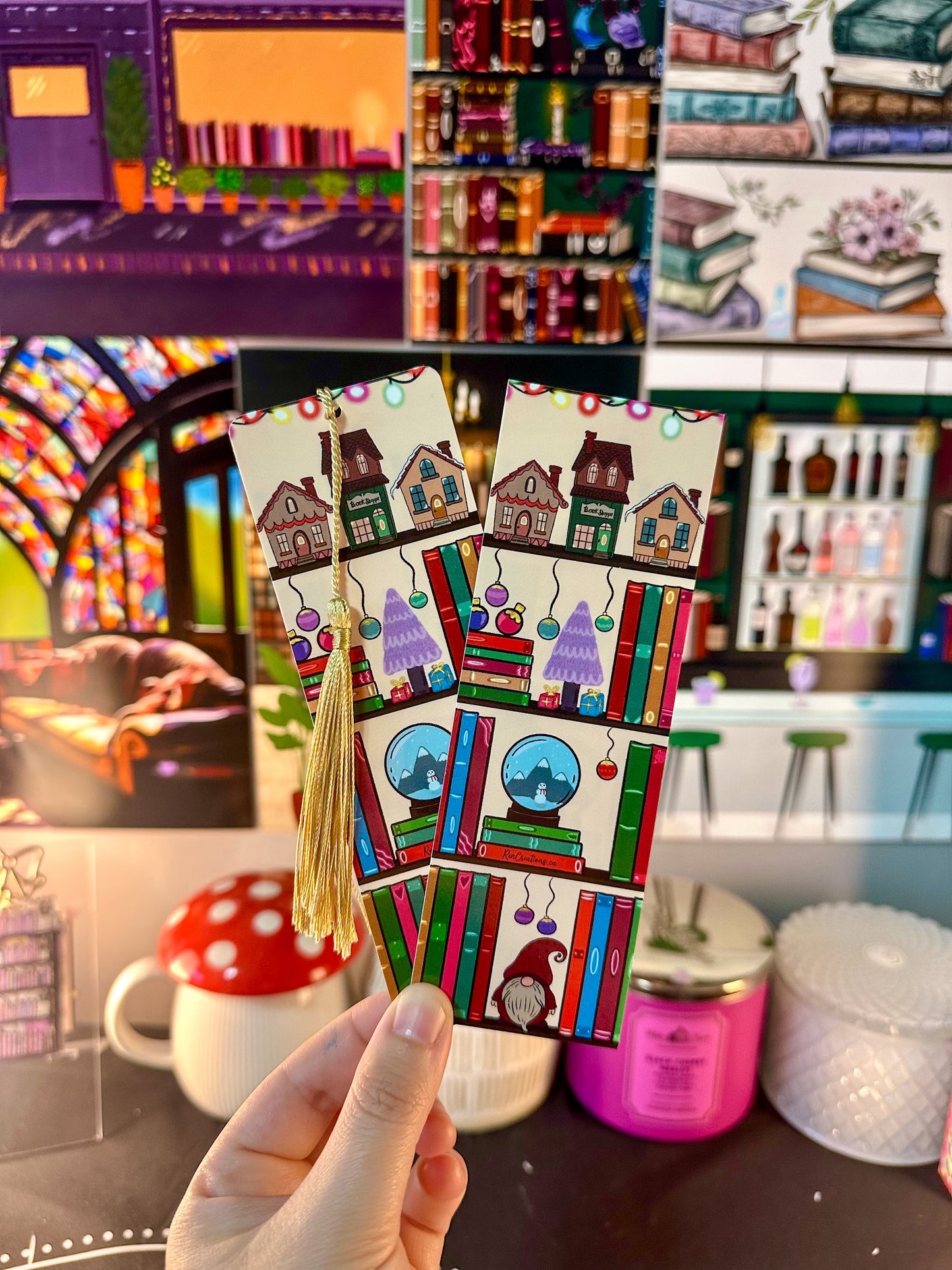 The Holiday Bookshelf Bookmark
