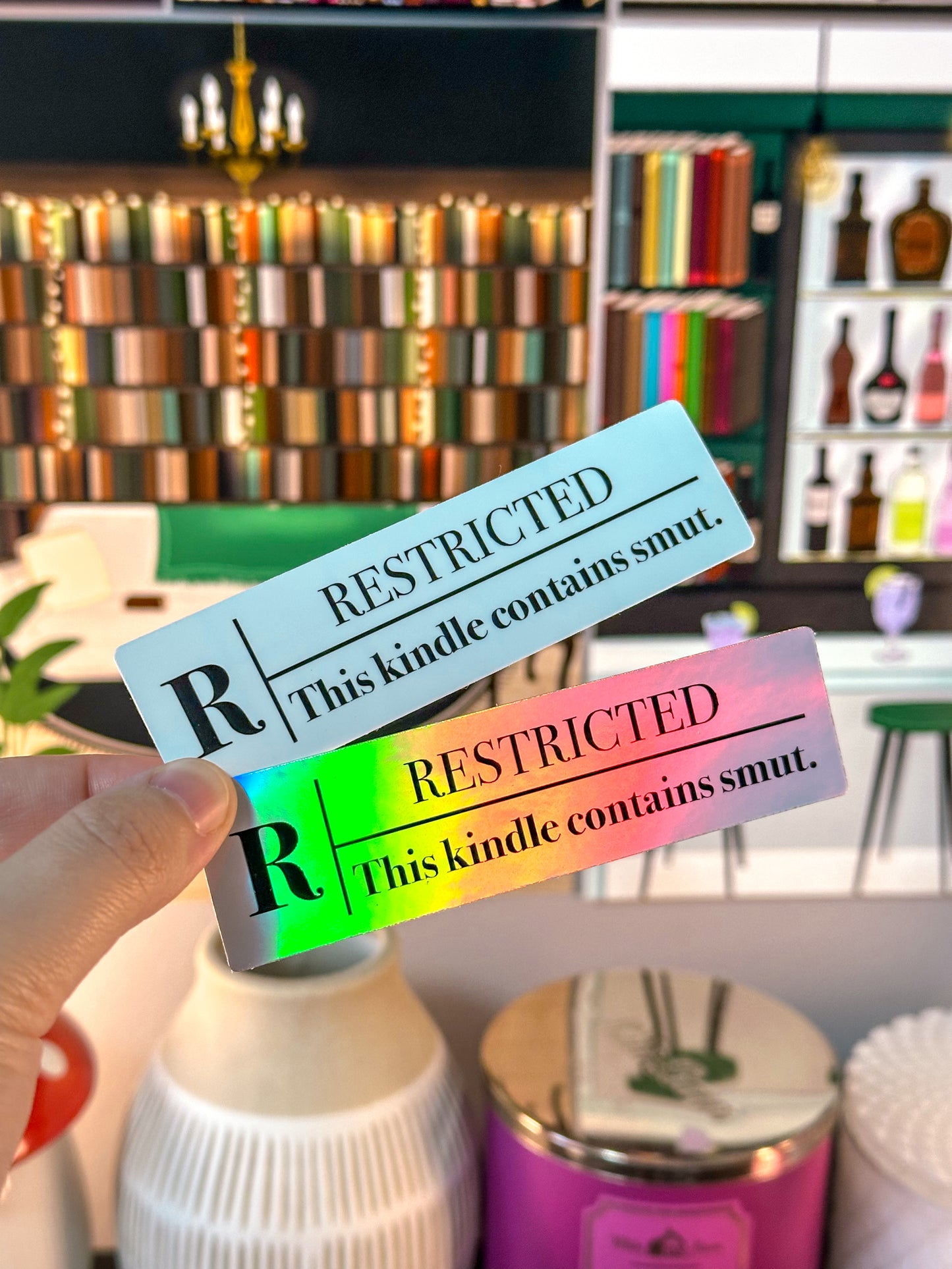 Rated R Kindle Contains Smut Sticker
