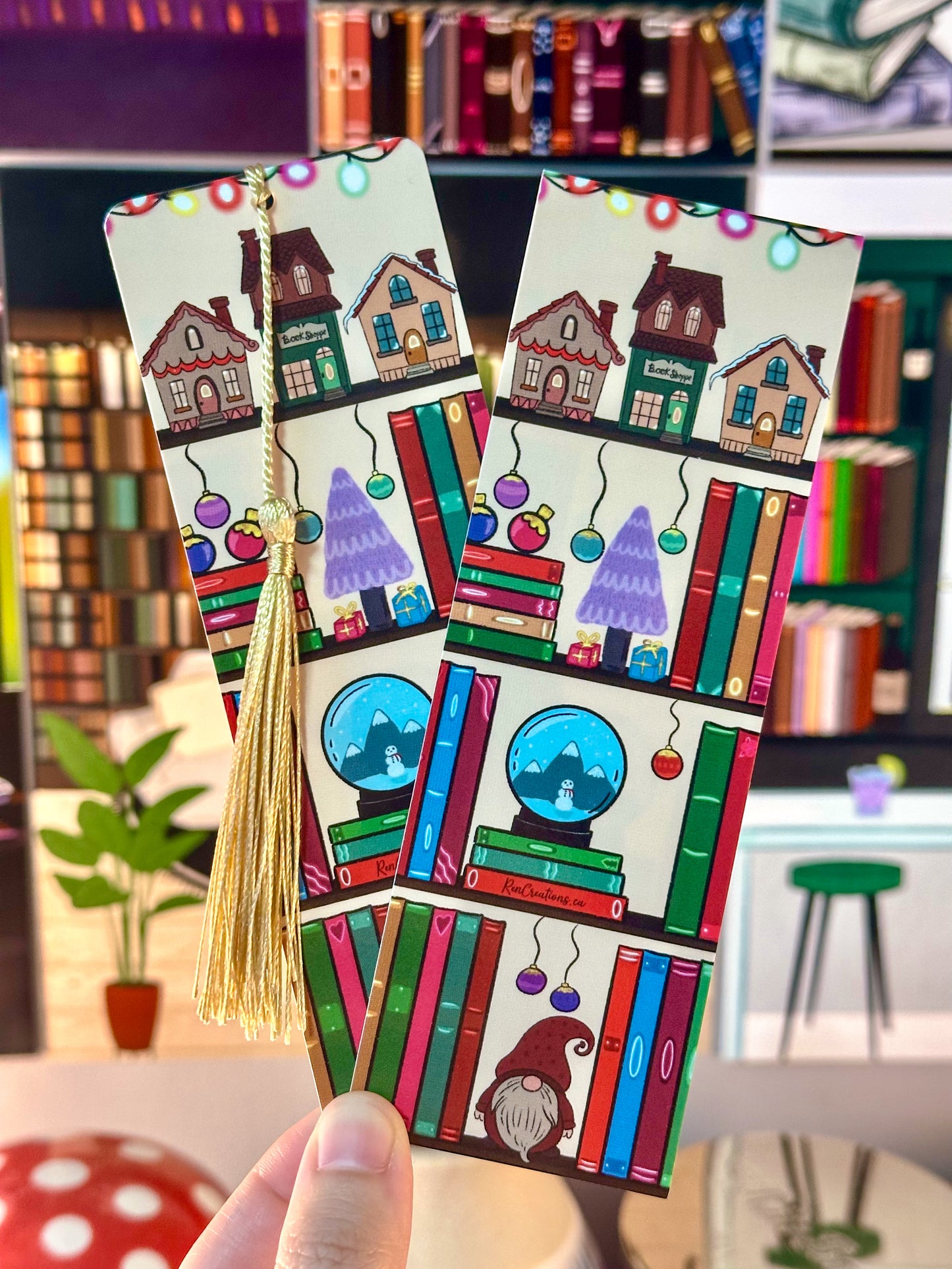 The Holiday Bookshelf Bookmark