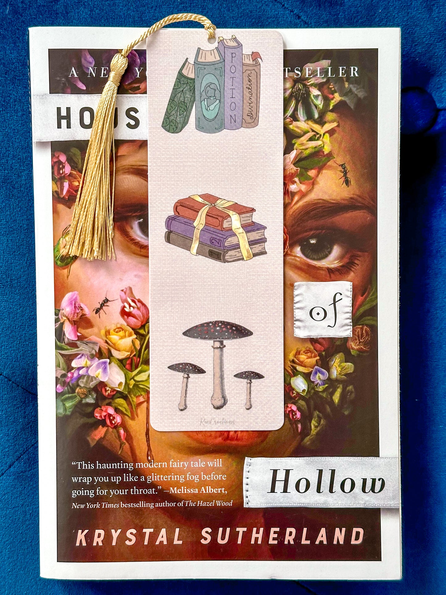 Book Stack Mushroom Bookmark