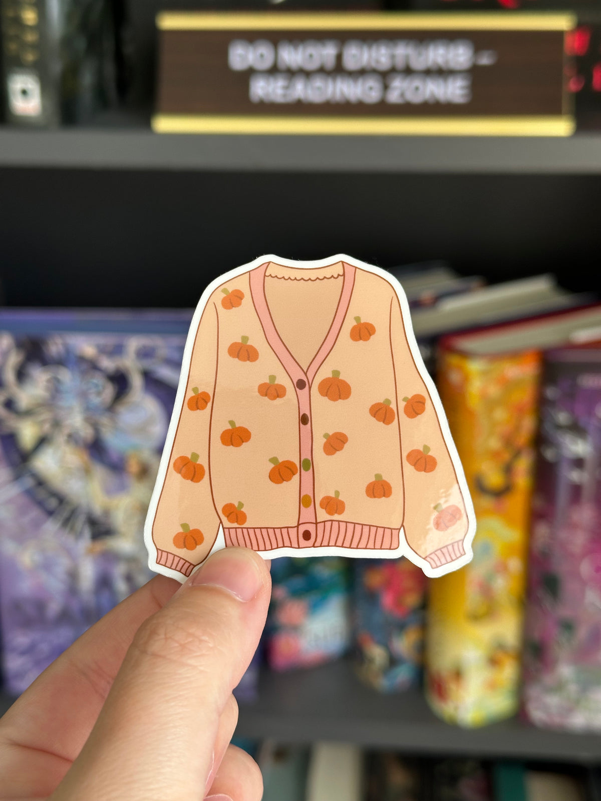 Cozy Halloween Cardigan Sticker
