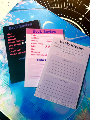 The Book Review Trio - 5.5”x8.5” Notepads