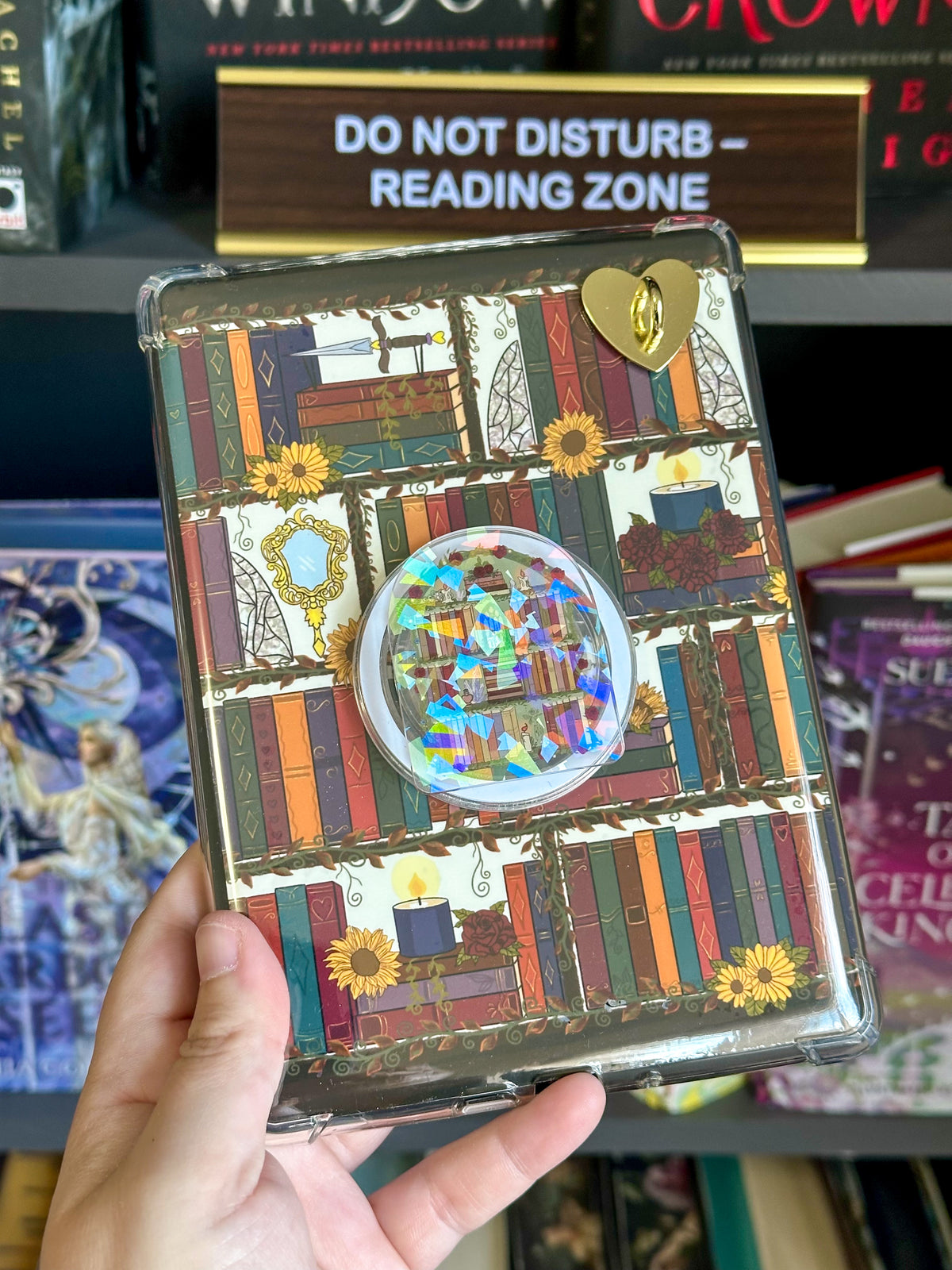 Fall Bookshelf E-Reader Insert