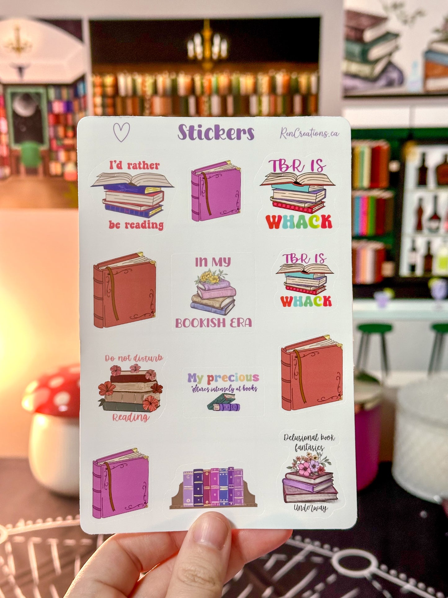 The Ultimate Book Lovers Sticker Sheet
