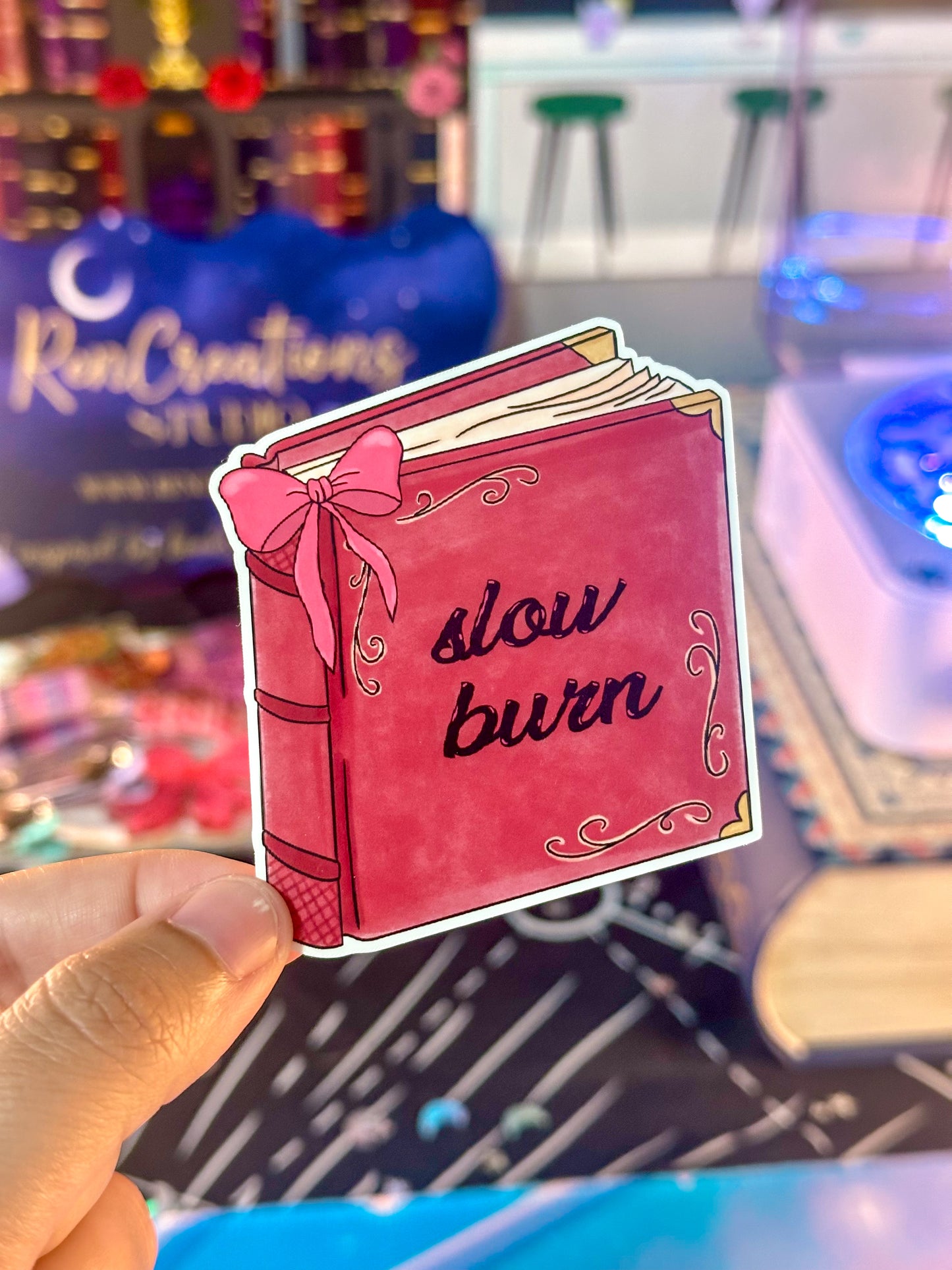 Slow Burn Book Sticker
