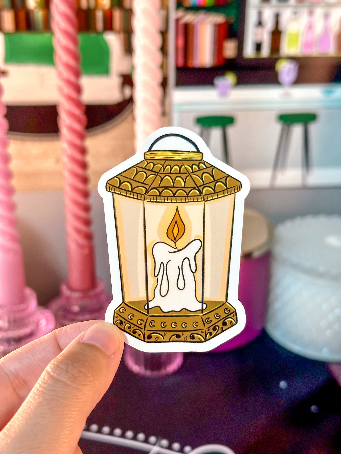 Gilded Lantern Sticker
