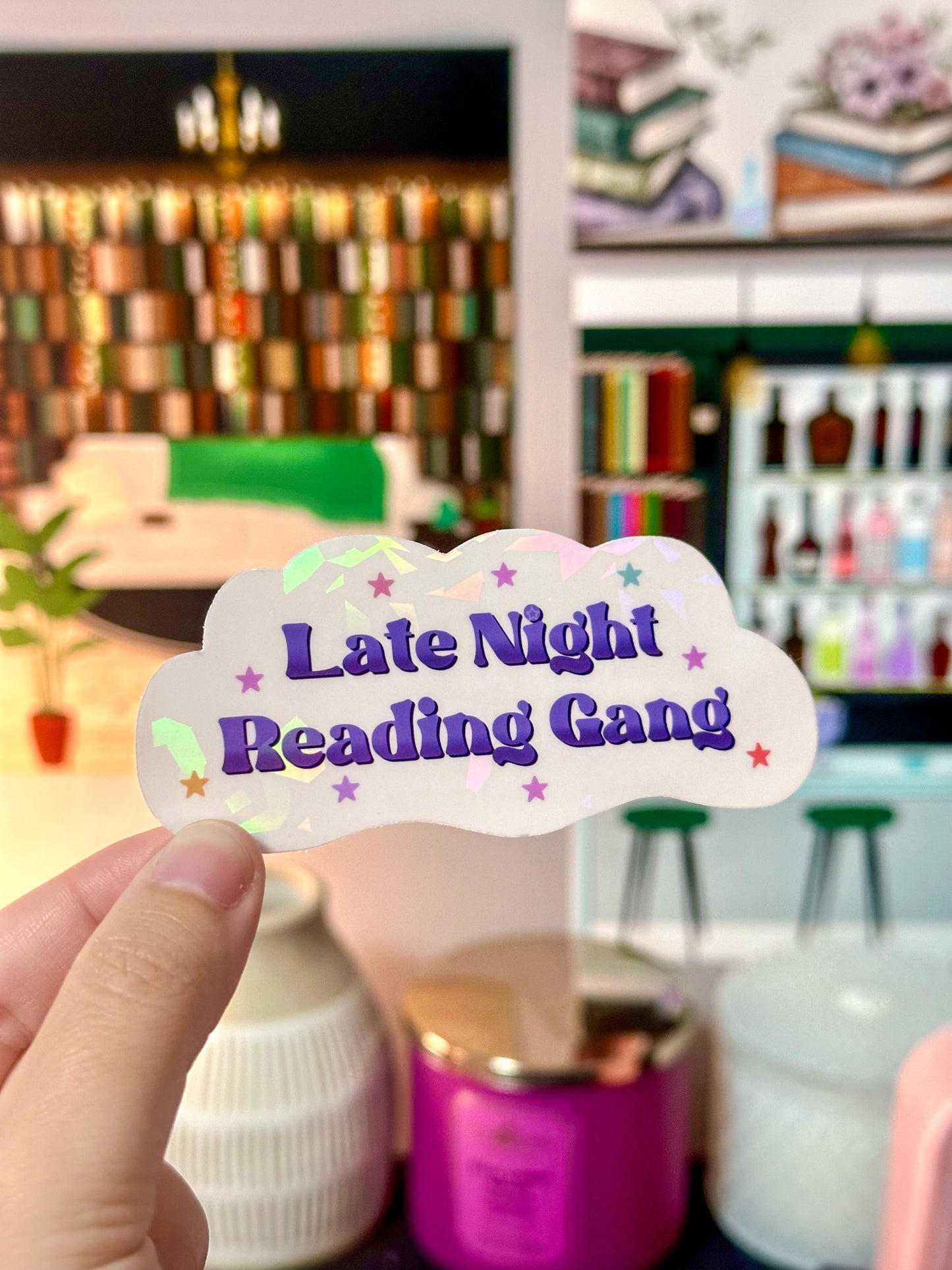 Late Night Reading Gang Vinyl Sticker