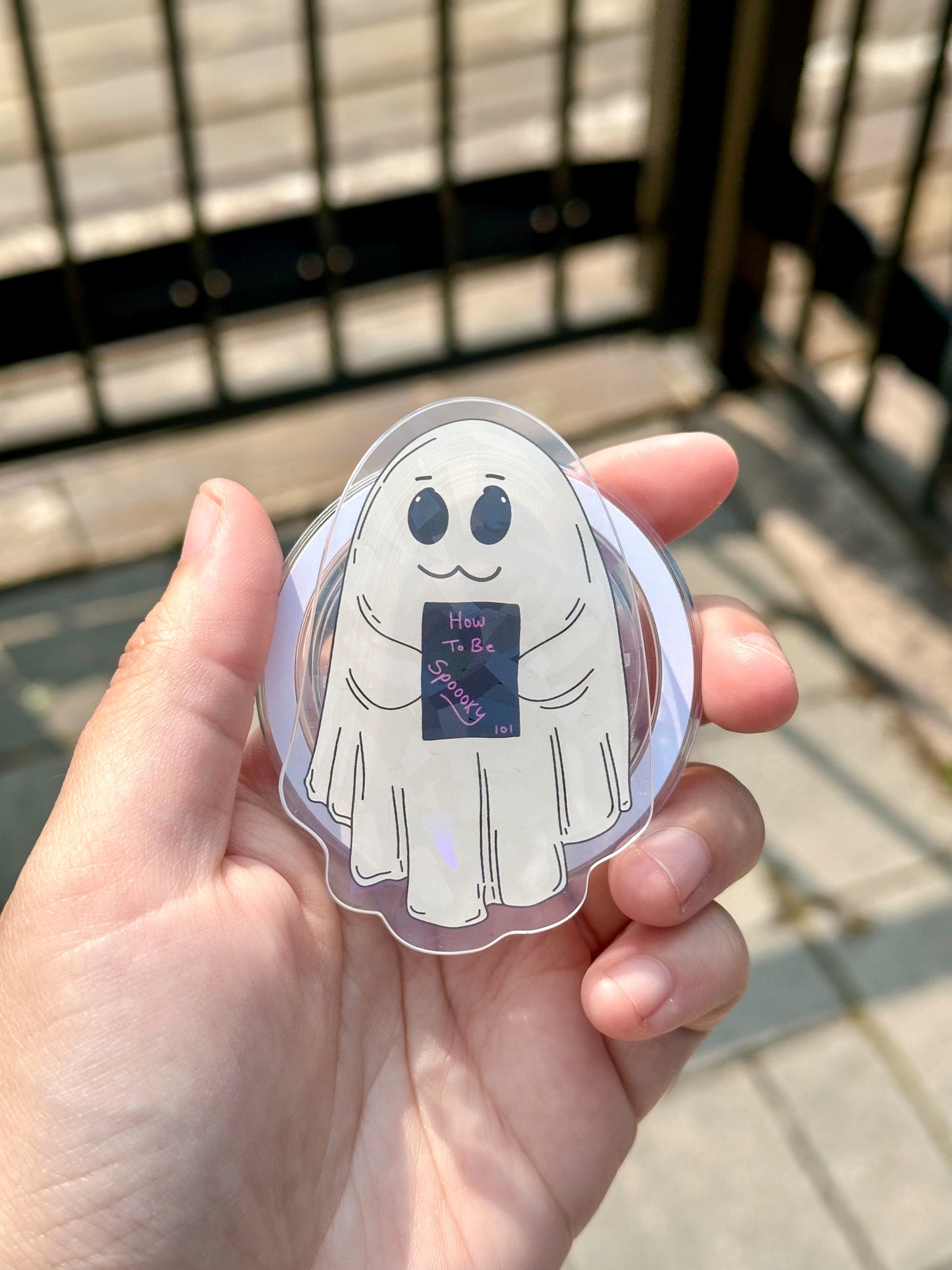Reading Ghostie Holographic Magnetic Device Grip
