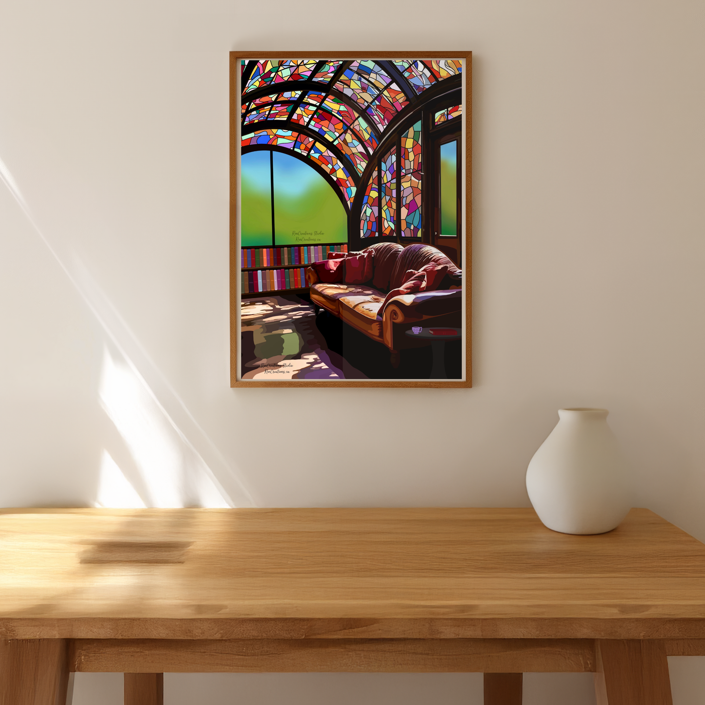 The Readers Solarium Art Print - Digital Download