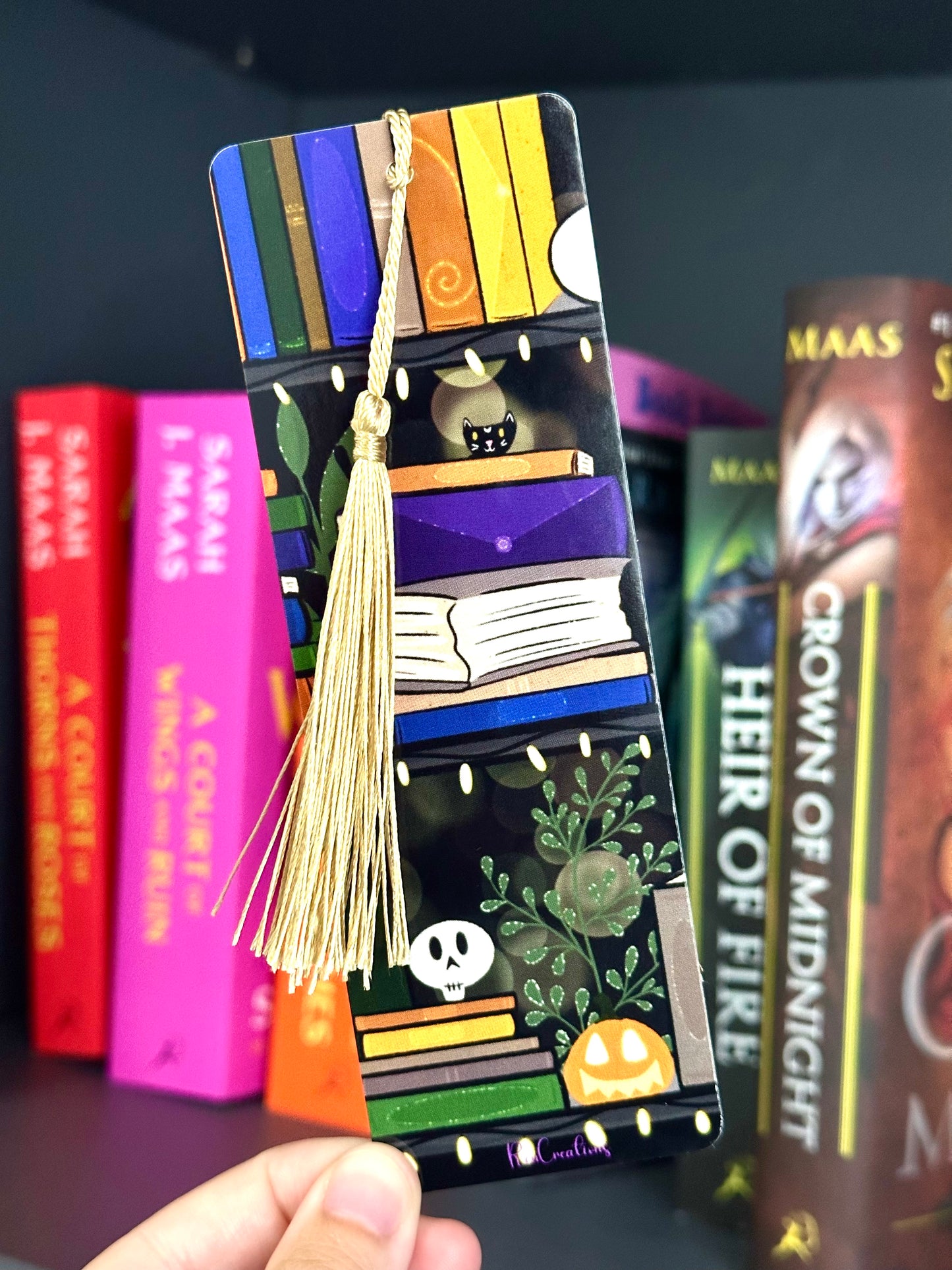 Halloween Bookshelf Bookmark