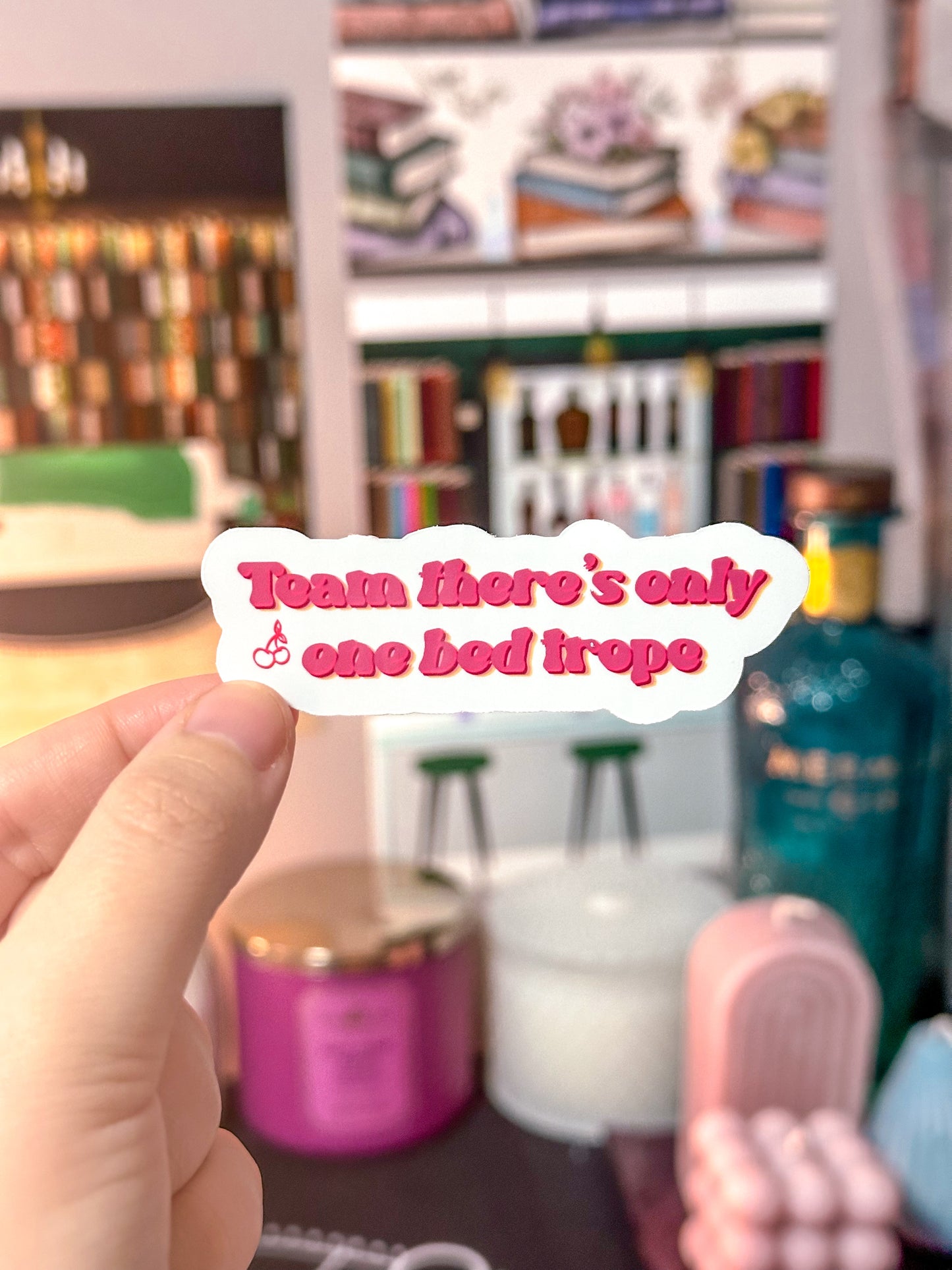 Team There’s Only One Bed Trope Sticker