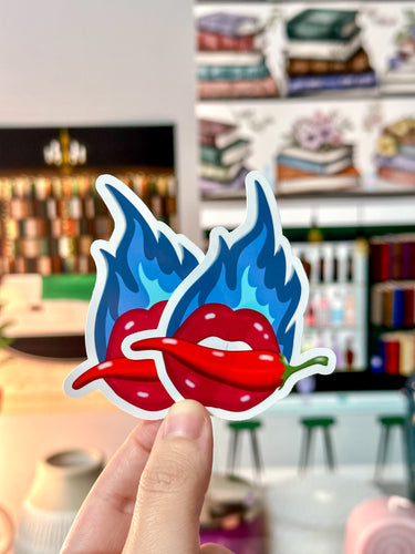 Spicy Lips Smut Inspired Vinyl Sticker
