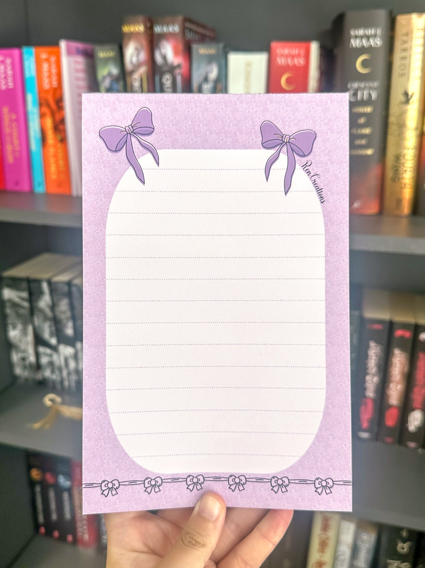 Bows & Lace Notepad 5.5” x 8.5”