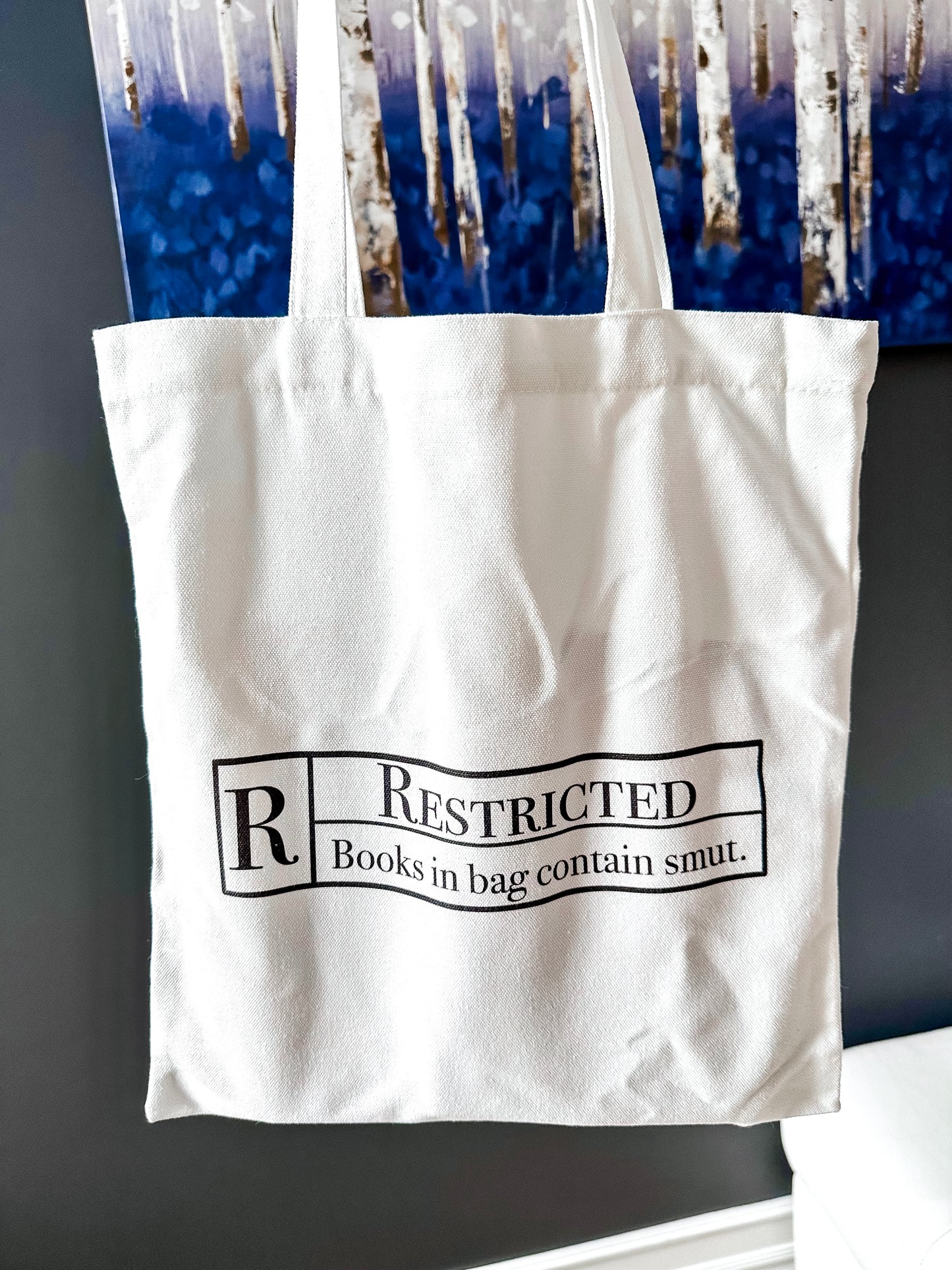 Rated R Books In Bag Contain Smut Tote Bag