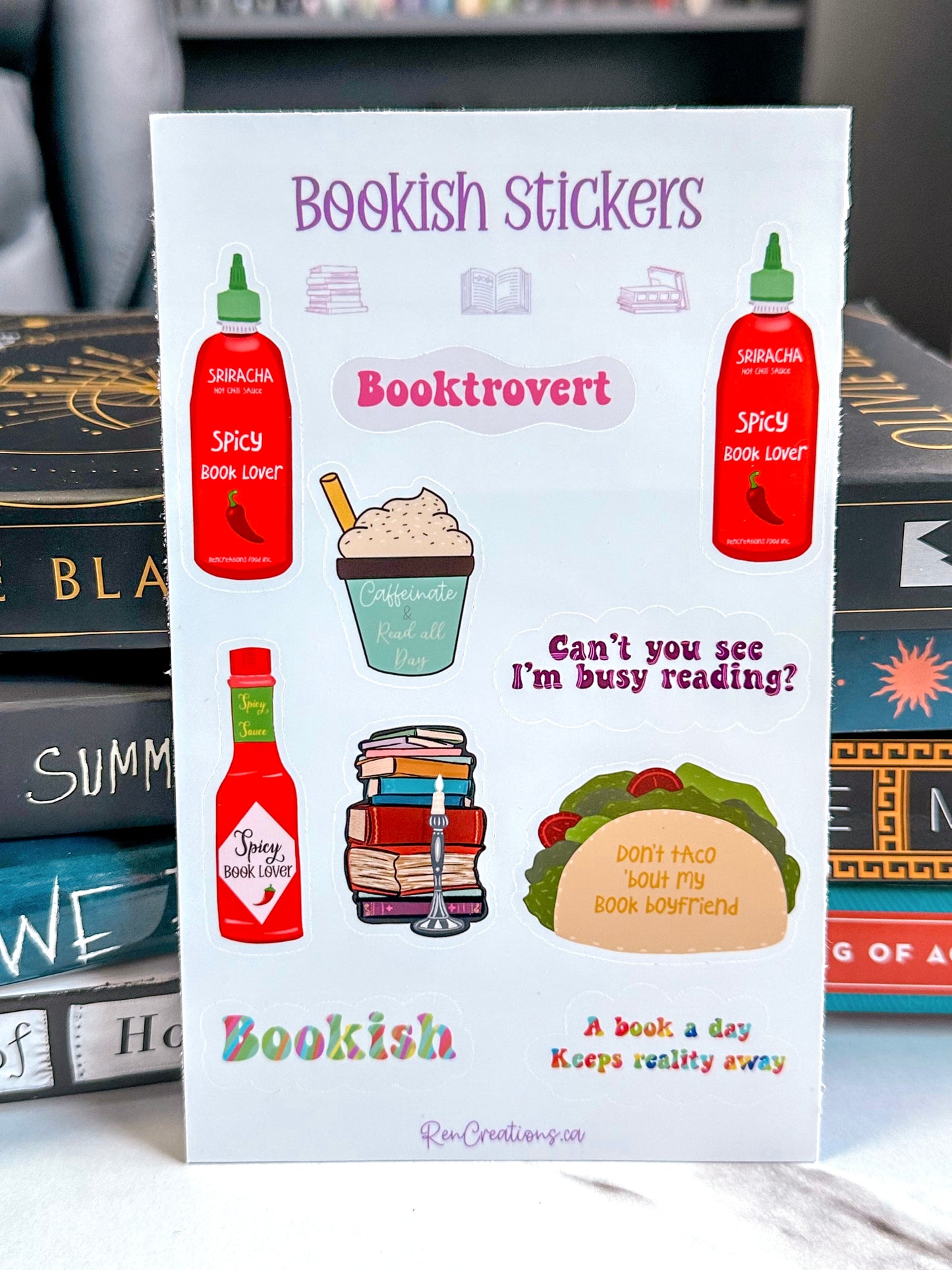 Bookish Sticker Sheet