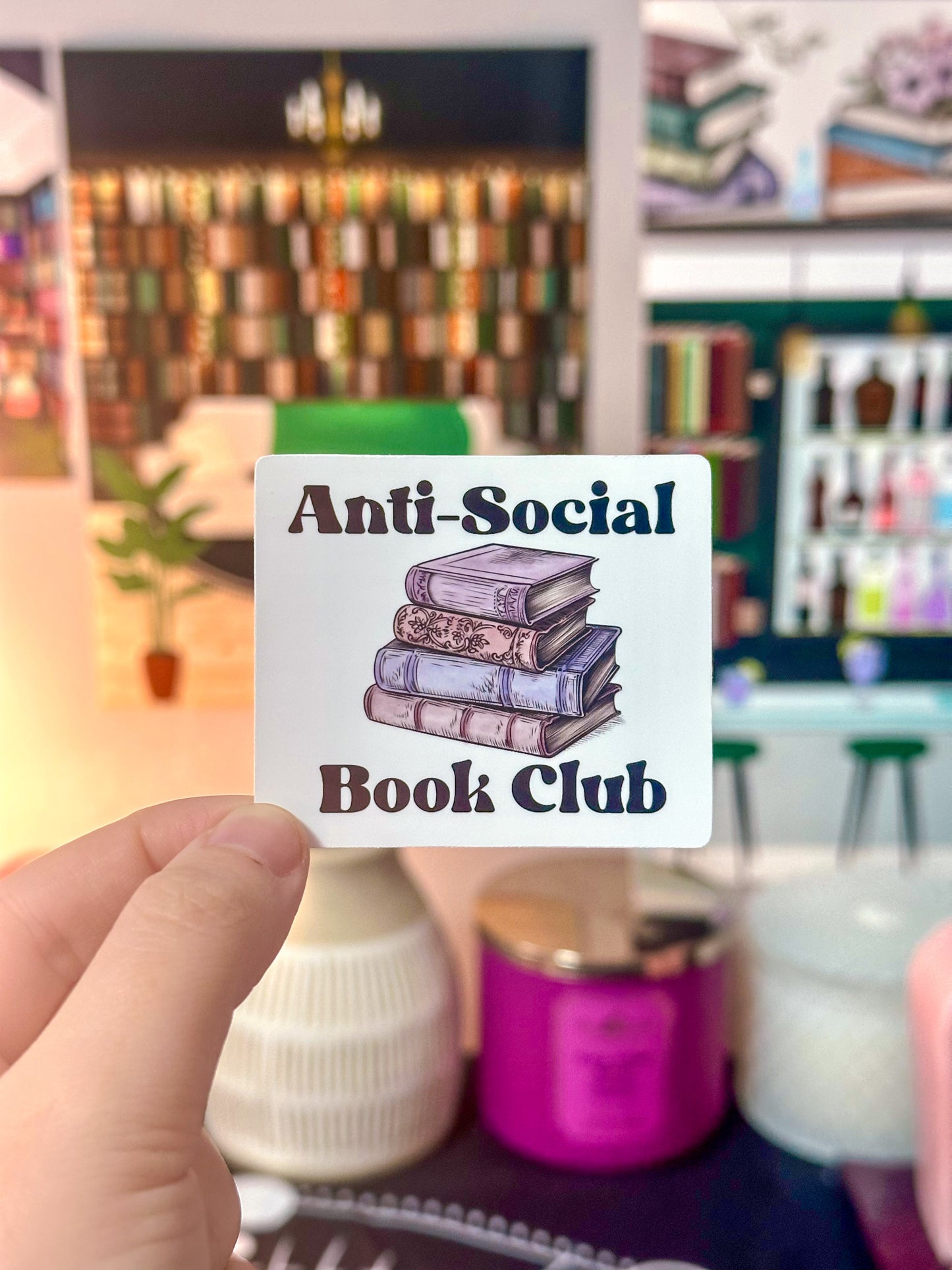 Anti-Social Book Club Sticker