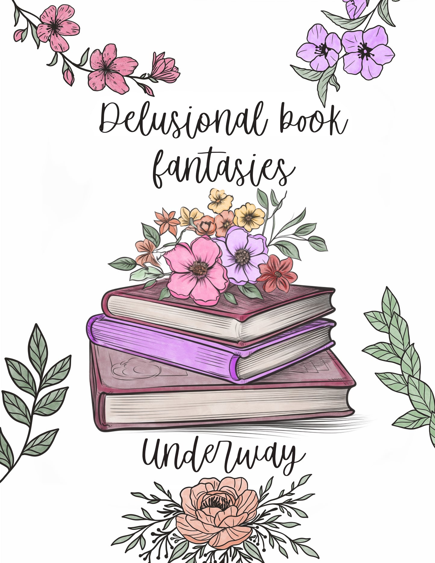Delusional Book Fantasies Underway Art Print
