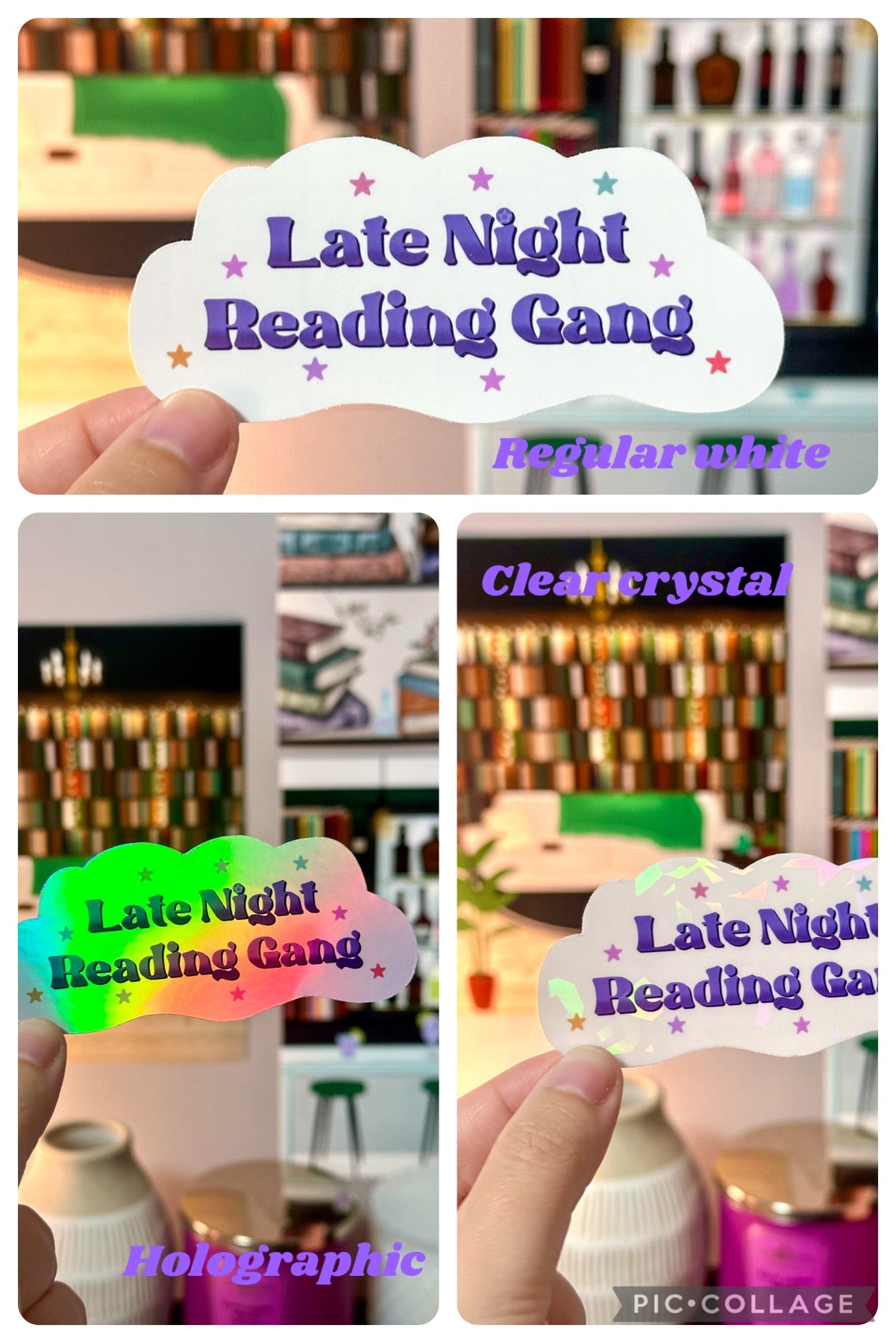Late Night Reading Gang Vinyl Sticker