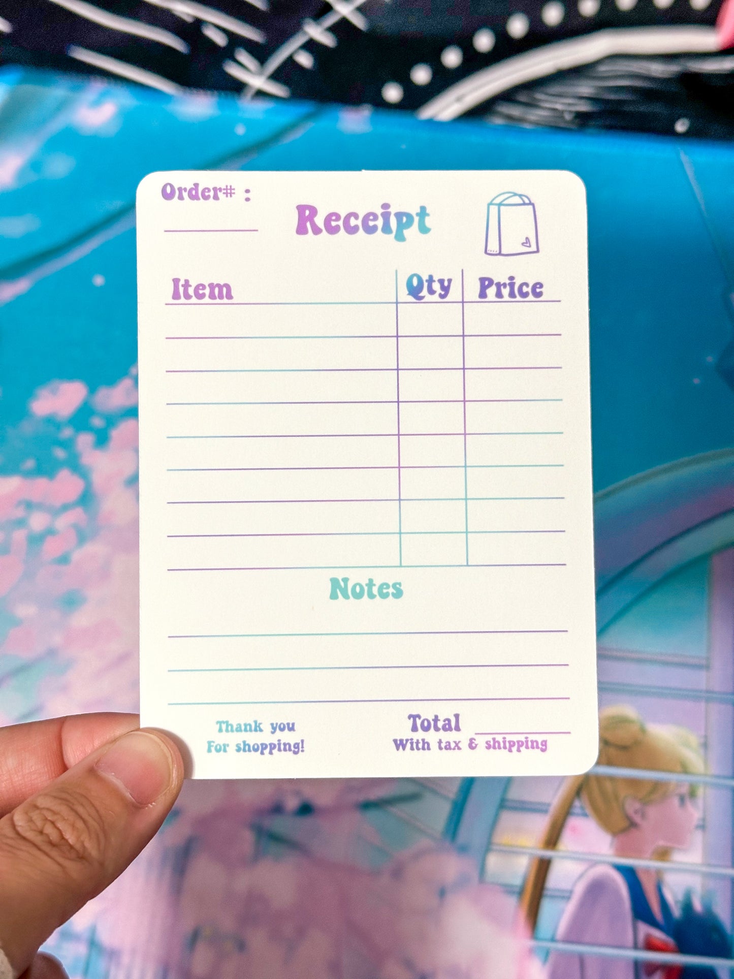 Receipt for Small Business - Cotton Candy | Digital Download