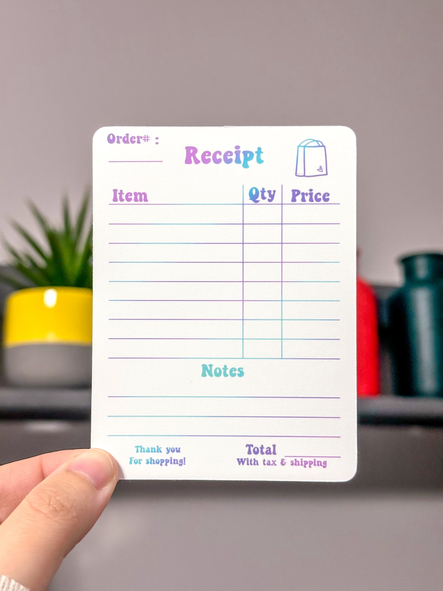 Receipt for Small Business - Cotton Candy | Digital Download