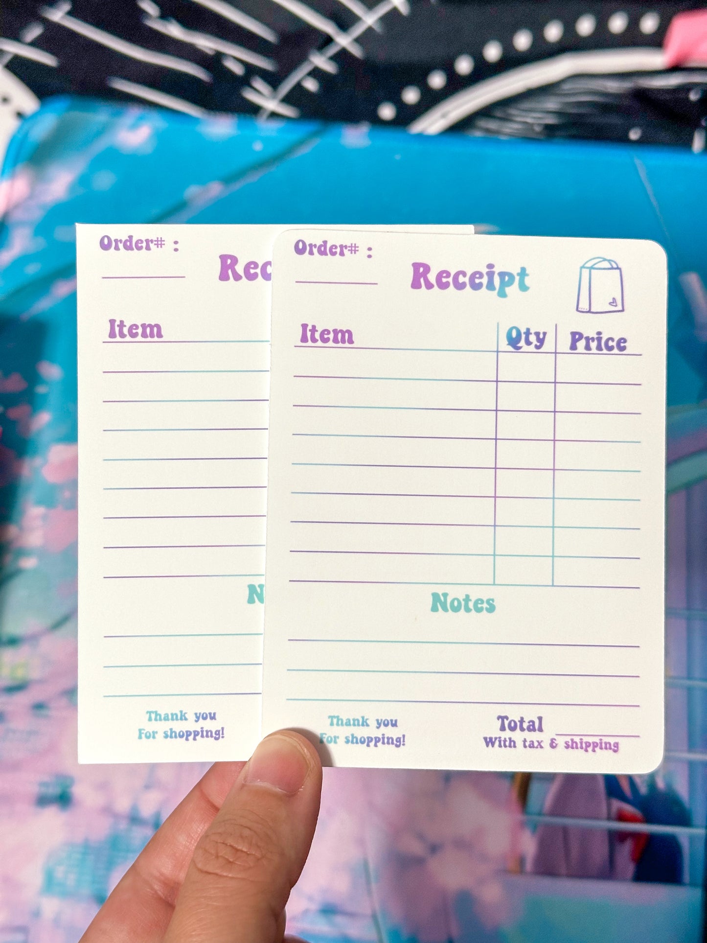 Receipt for Small Business - Cotton Candy | Digital Download