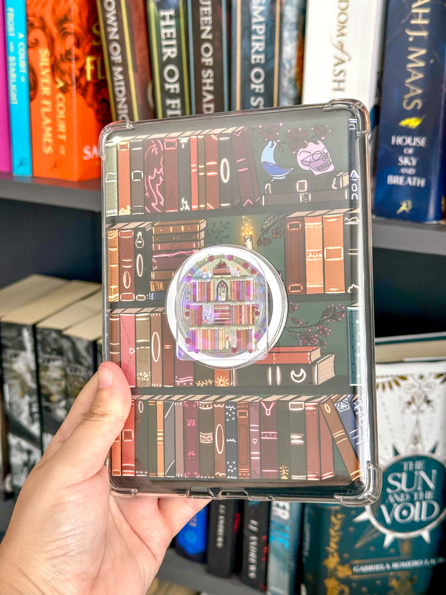 Fairytale Bookshelf Holographic Magnetic Device Grip