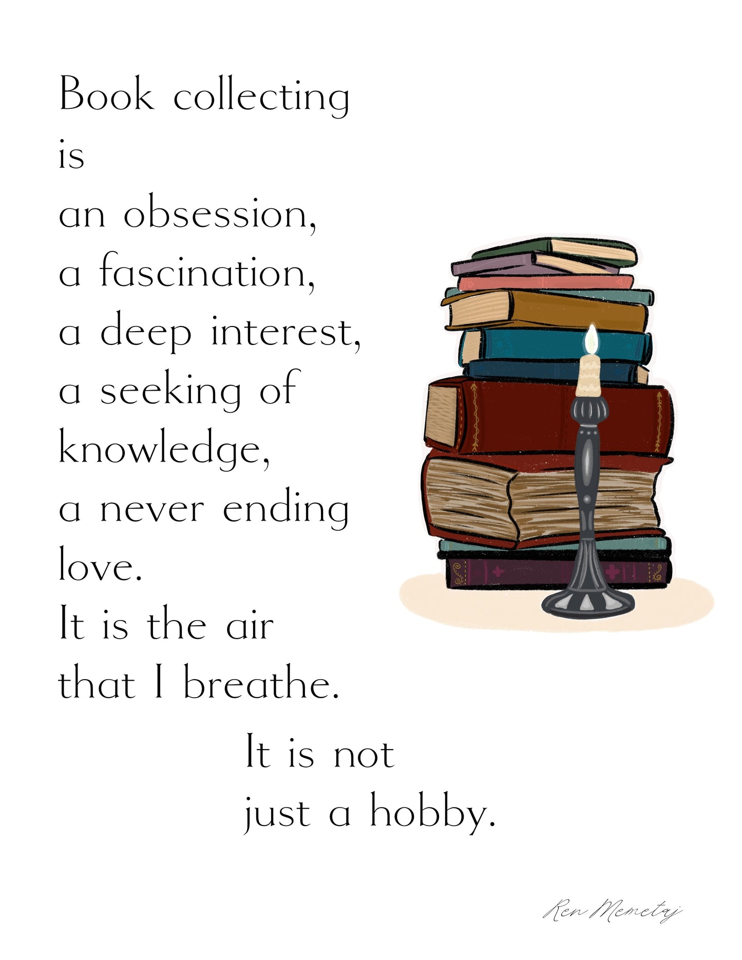 Book Collecting Print