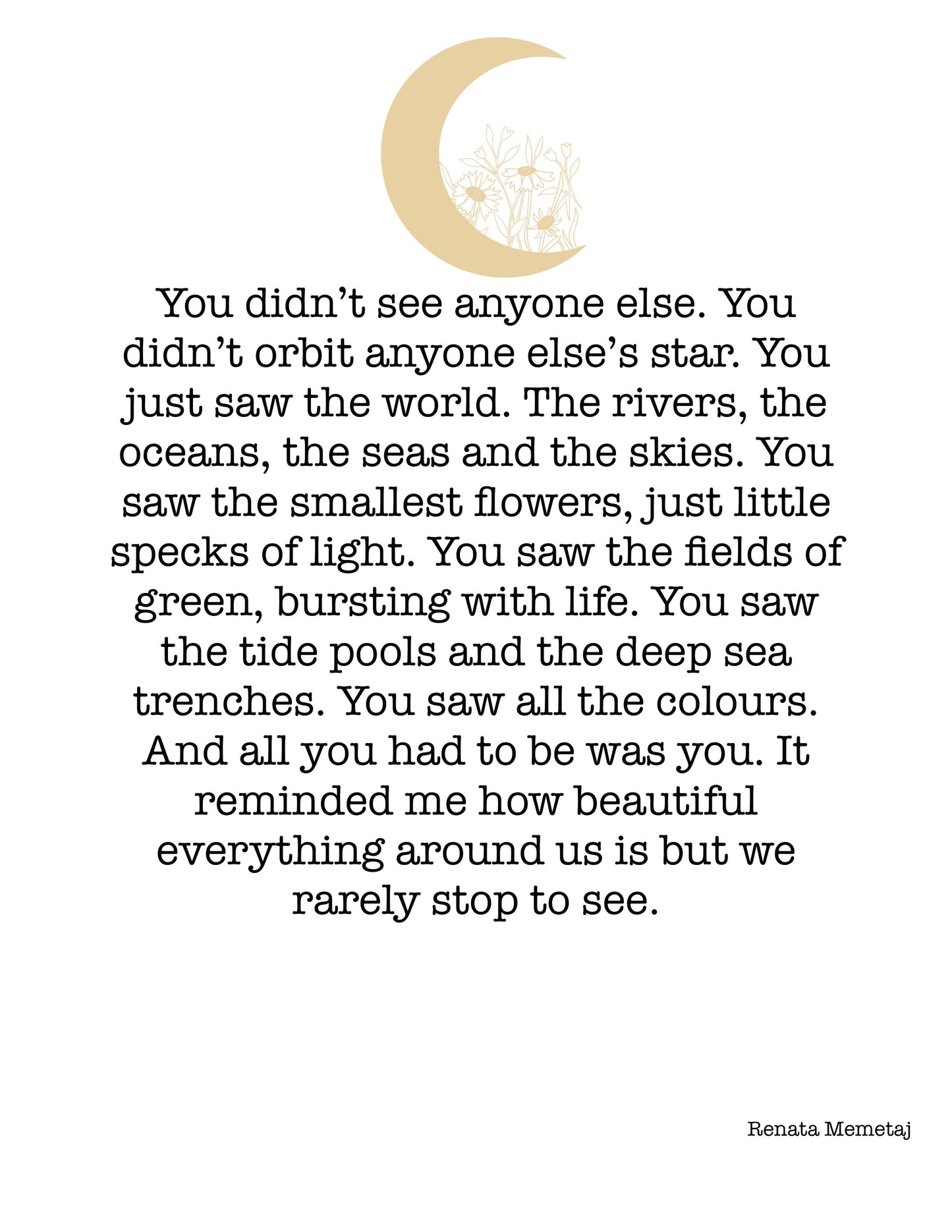 Your Orbit Poetry & Prose Art Print