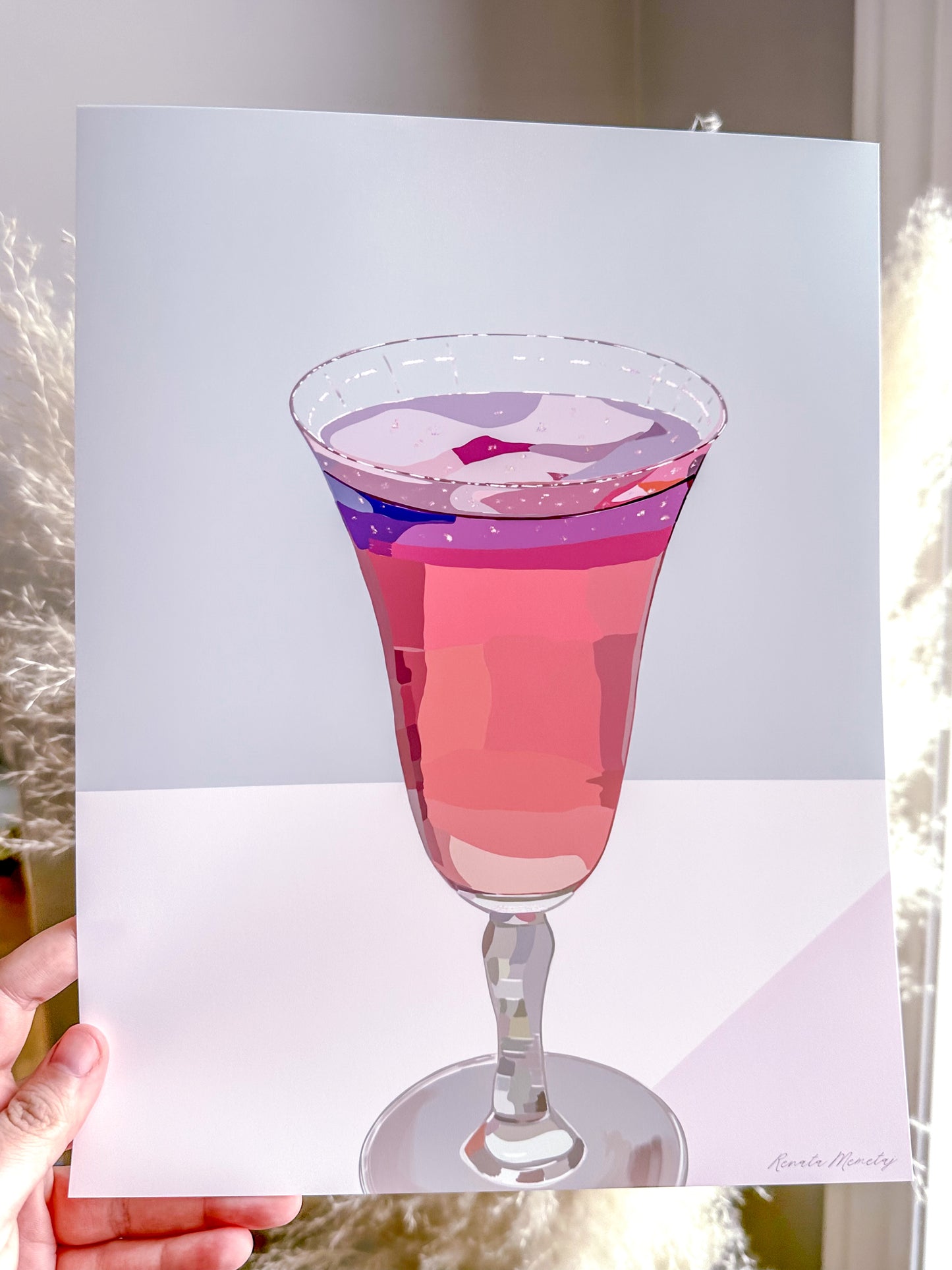Sunset Cocktail Art Print