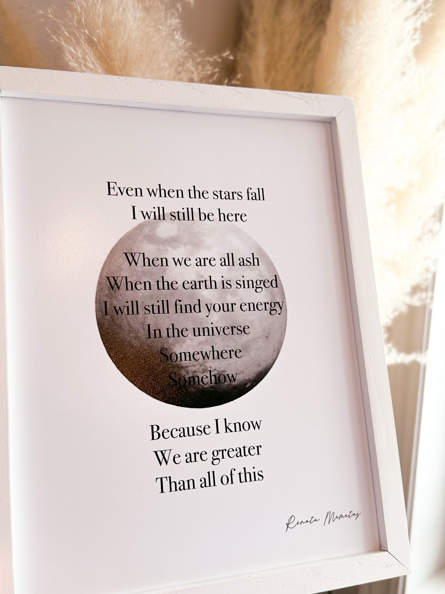 Starfall Poem Print