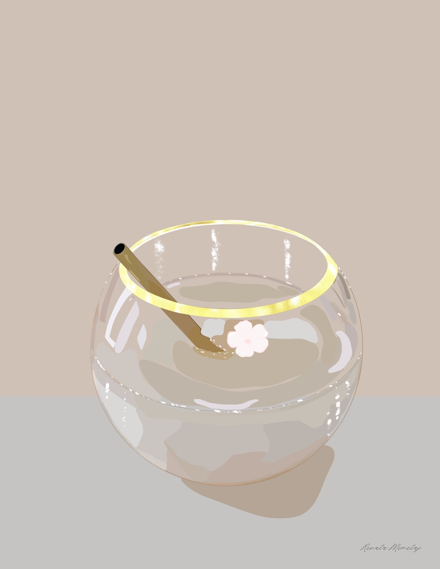 White Wine Cocktail Print