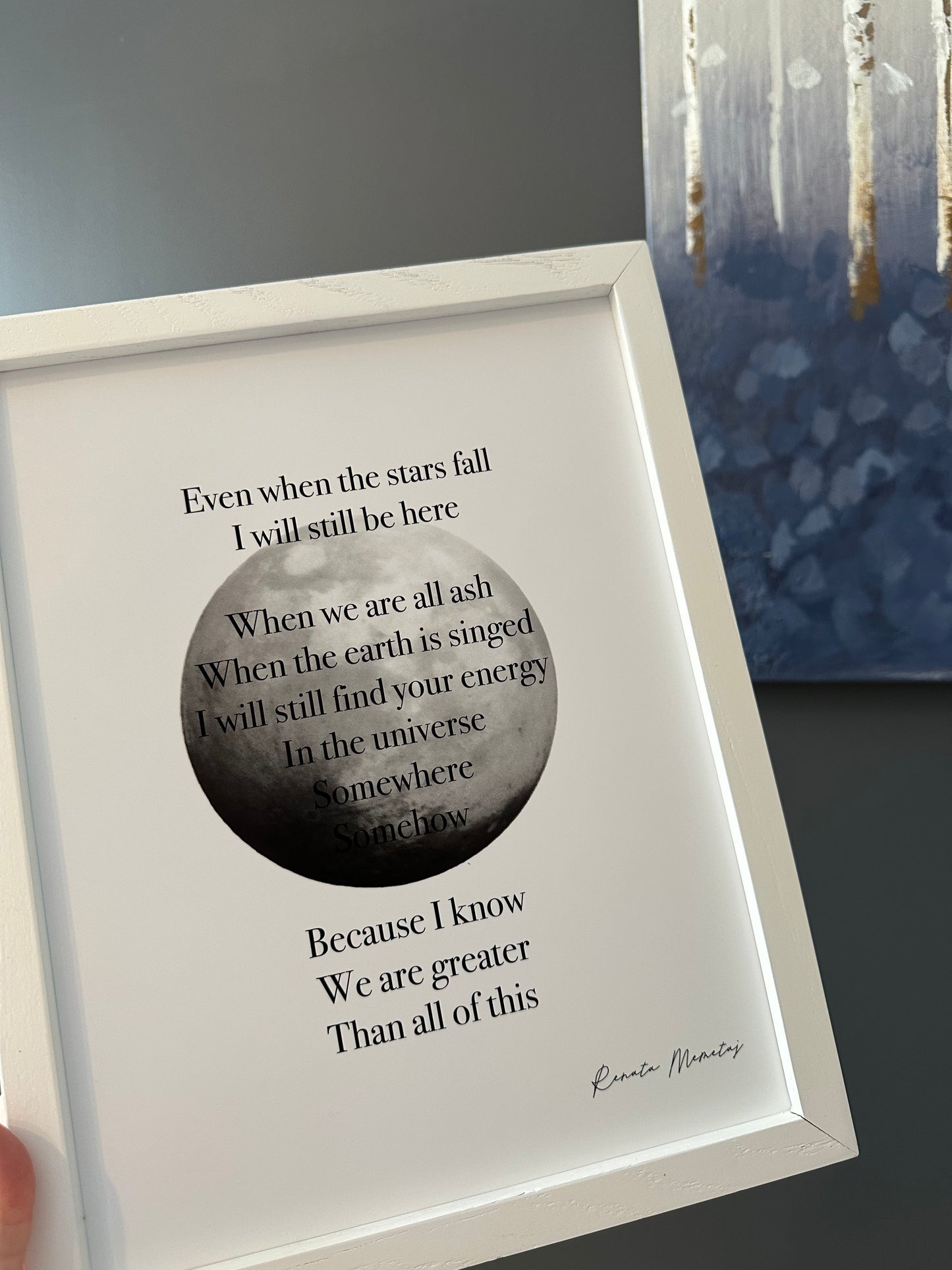 Starfall Poem Print