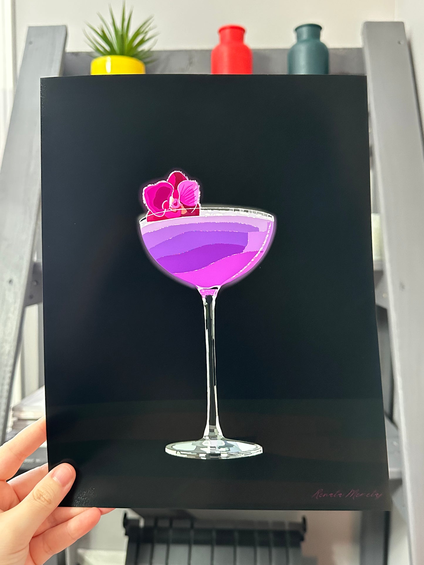 Violet Floral Gin Cocktail