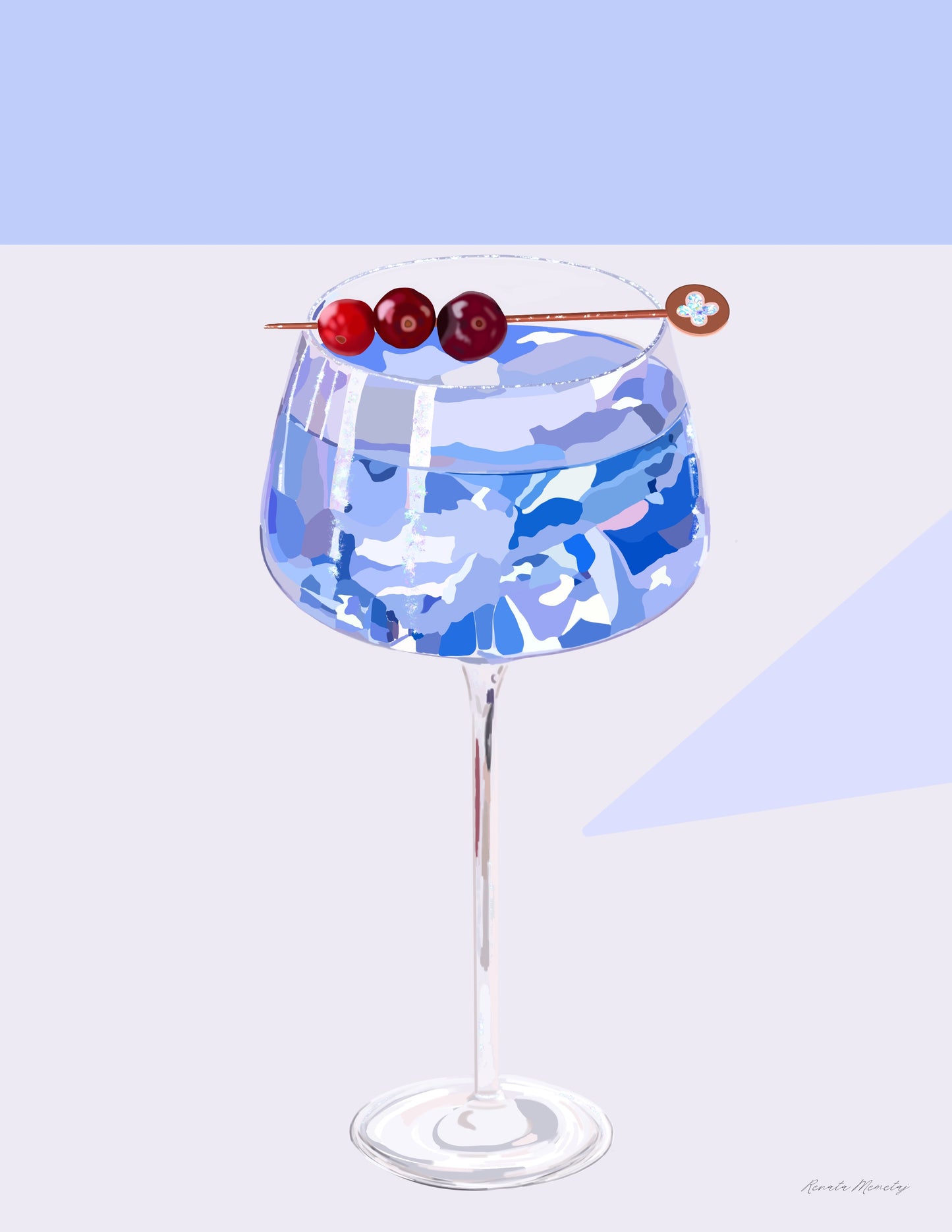 Winter Berry Gin Cocktail Print