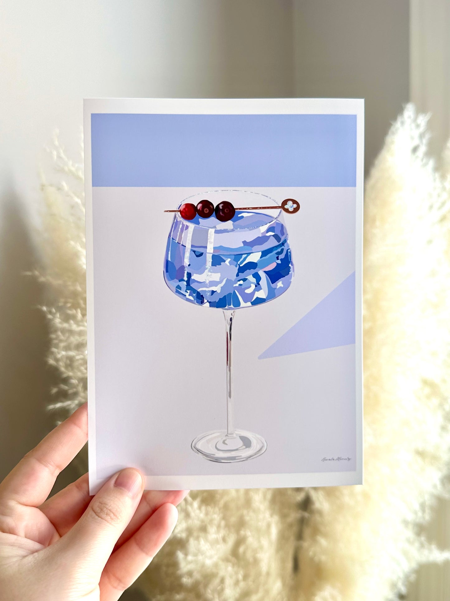 Winter Berry Gin Cocktail Print
